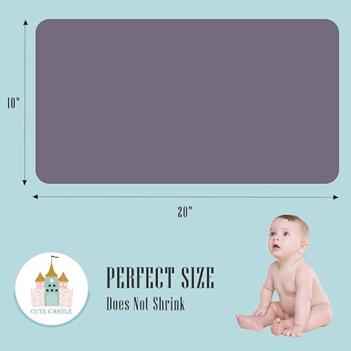 Vista 56 de Cute Castle Paquete de 12 paños de muselina para bebé, 100% algodón, ultra absorbentes, grandes, 20 x 10 pulgadas, trapos súper absorbentes