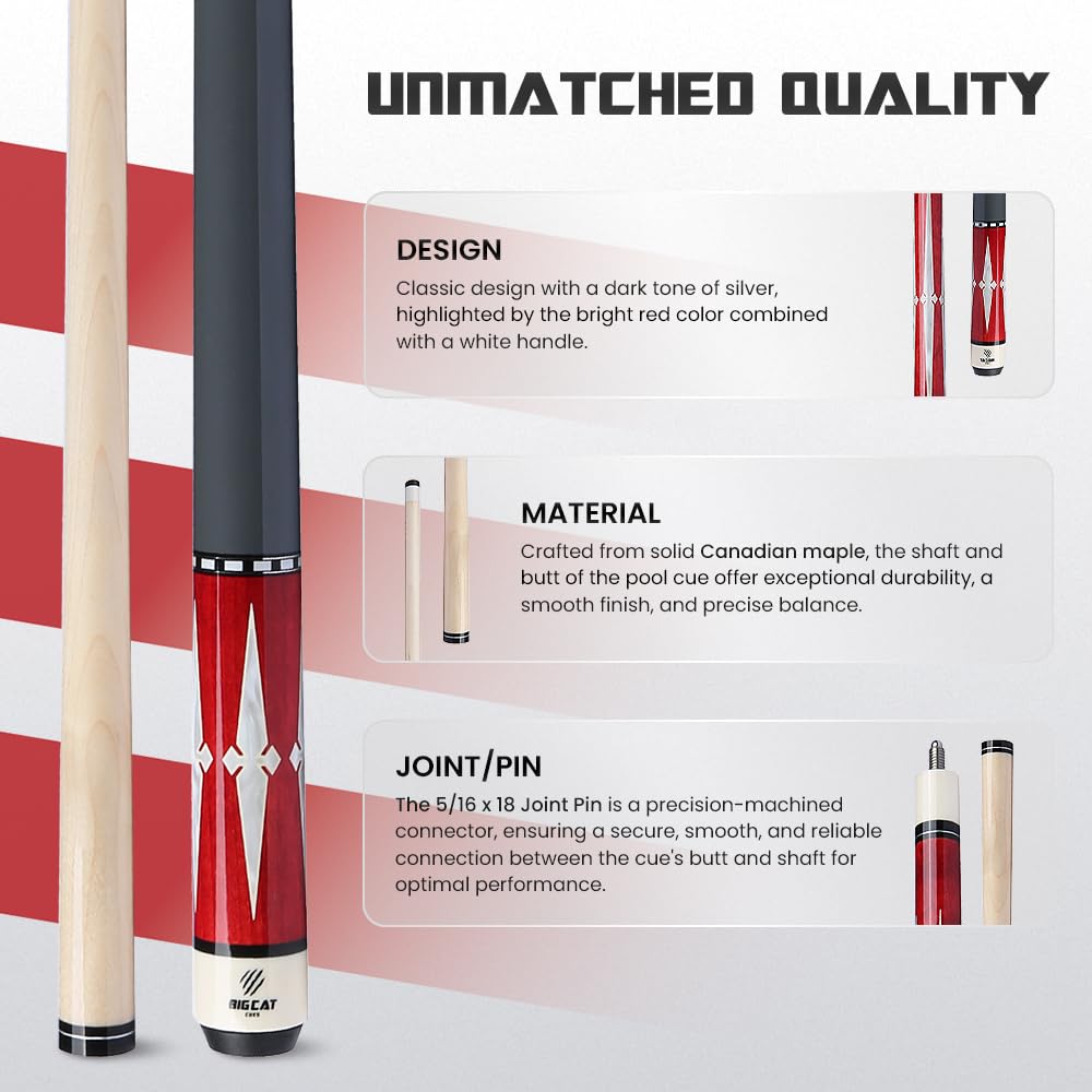 Wholesale Canadian Maple Shaft Stick Billiard Pool Cue For Billiard Playing - Buy Canadian Stick