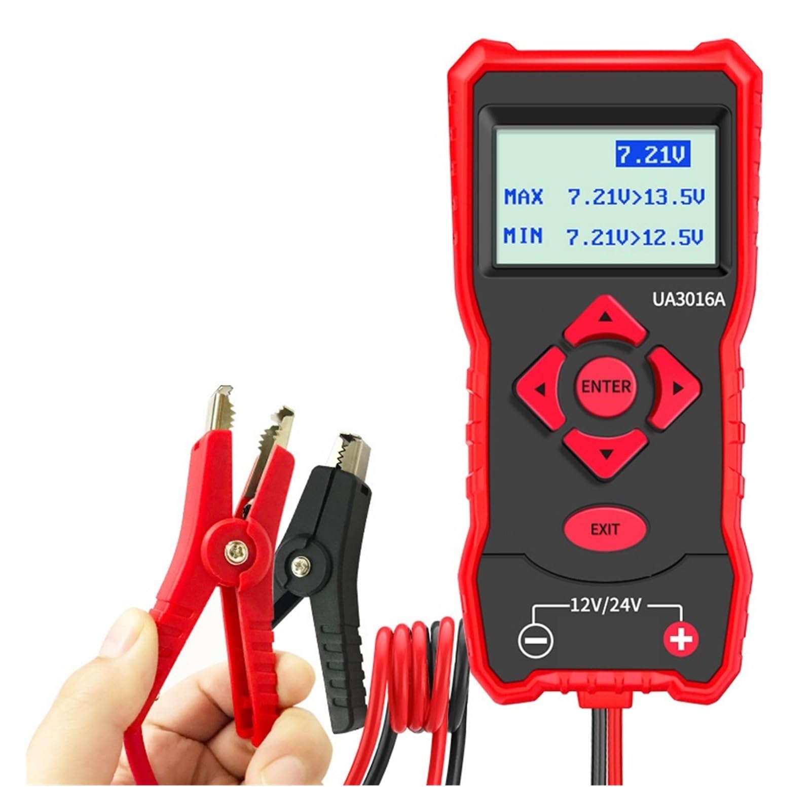 Elektryczny Akumulator Samochodowy Wydajność Żywotność Pojemność Rezystancja Wewnętrzna Precyzyjny Cyfrowy Tester Napięcia Akumulatora 12V24V łAtwy W UżYciu