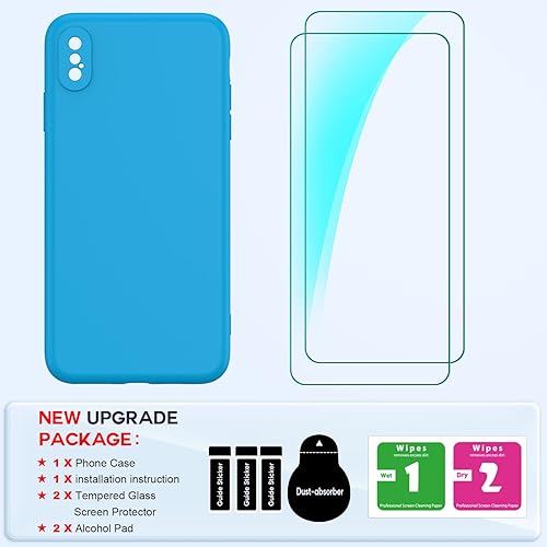 Miniatura 7 de LeYi Funda para iPhone Xs Max Funda iPhone Xs Max con 2 protectores de pantalla de vidrio templado, funda de silicona suave ultra delgada a prueba