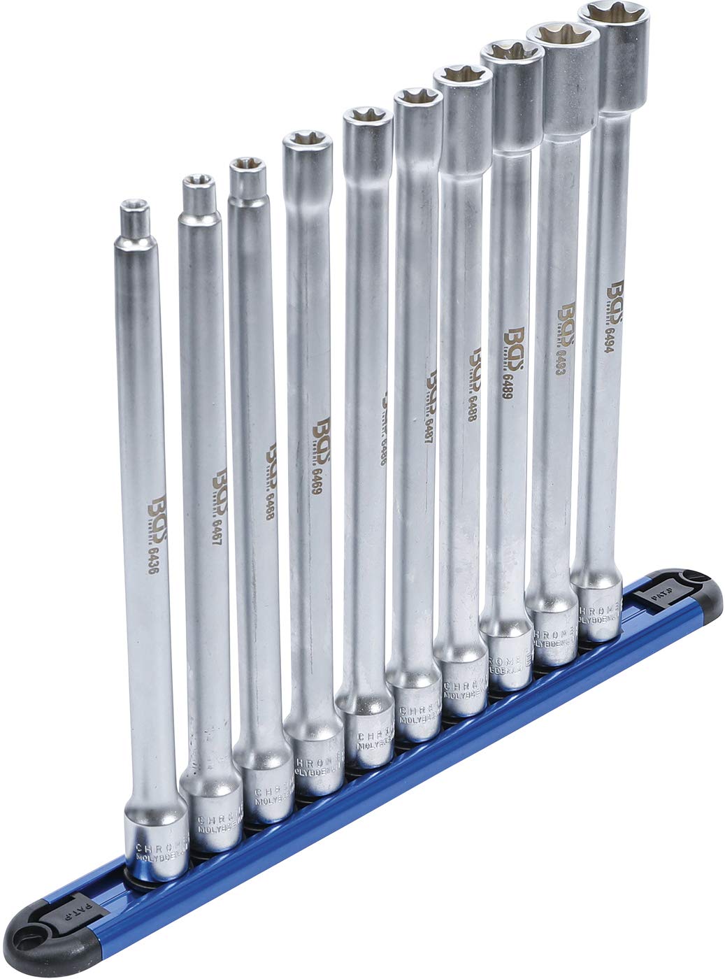 BGS 70026 | Juego de llaves de vaso E-Torx | XXL | entrada 10 mm (3/8") | E6 - E20 | 10 piezas