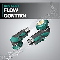 Vista 5 de 2WAYZ 90 Degree Hose Elbow Adapter - Heavy Duty Full Metal Body Garden Hose Shut Off Valve - 3/4-Inch Inlet and Outlet Angle Connector for RV