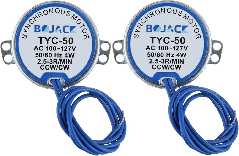 BOJACK Synchronous Motor AC100~127V Volt 50/60HZ 4W 2.5-3RPM/MIN BOJACK Synchronous Motor AC100~127V Volt 50/60HZ 4W 2.5-3RPM/MIN