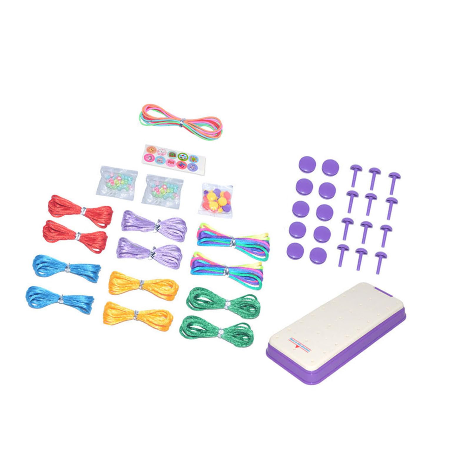 Piceioep Bracelets Making Set for Kids Adults Jewelry Supply with Weaving Tools Colorful Braiding Cords and Instruction Bracelets Set