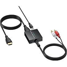 eARC/ARC to 3.5mm Audio Extractor, Compact HDMI ARC Converter with 192kHz PCM Stereo for Compatible TVs to Headphones, Speakers, Amplifiers, Supports Stereo Output, CEC Remote Volume Control