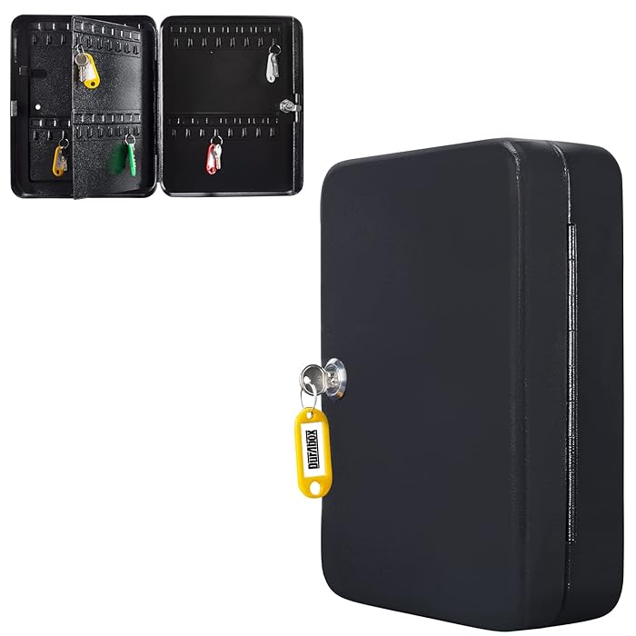 Buy Durabox Key Safe Storage with Key Lock (60 Keys, Black