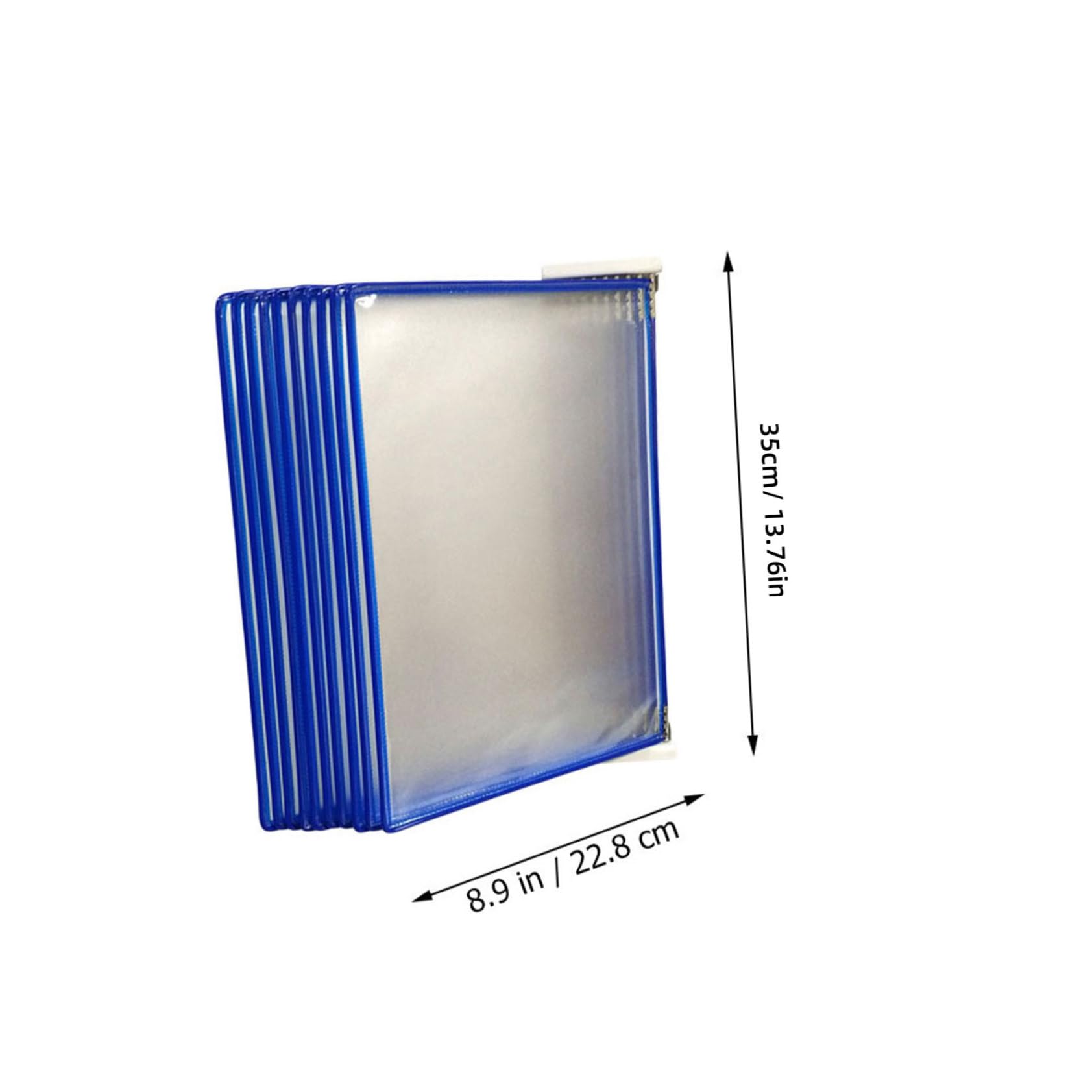 Wandmontierter Aktenhalter mit 10 Seiten Pvc Metall für Dokumente