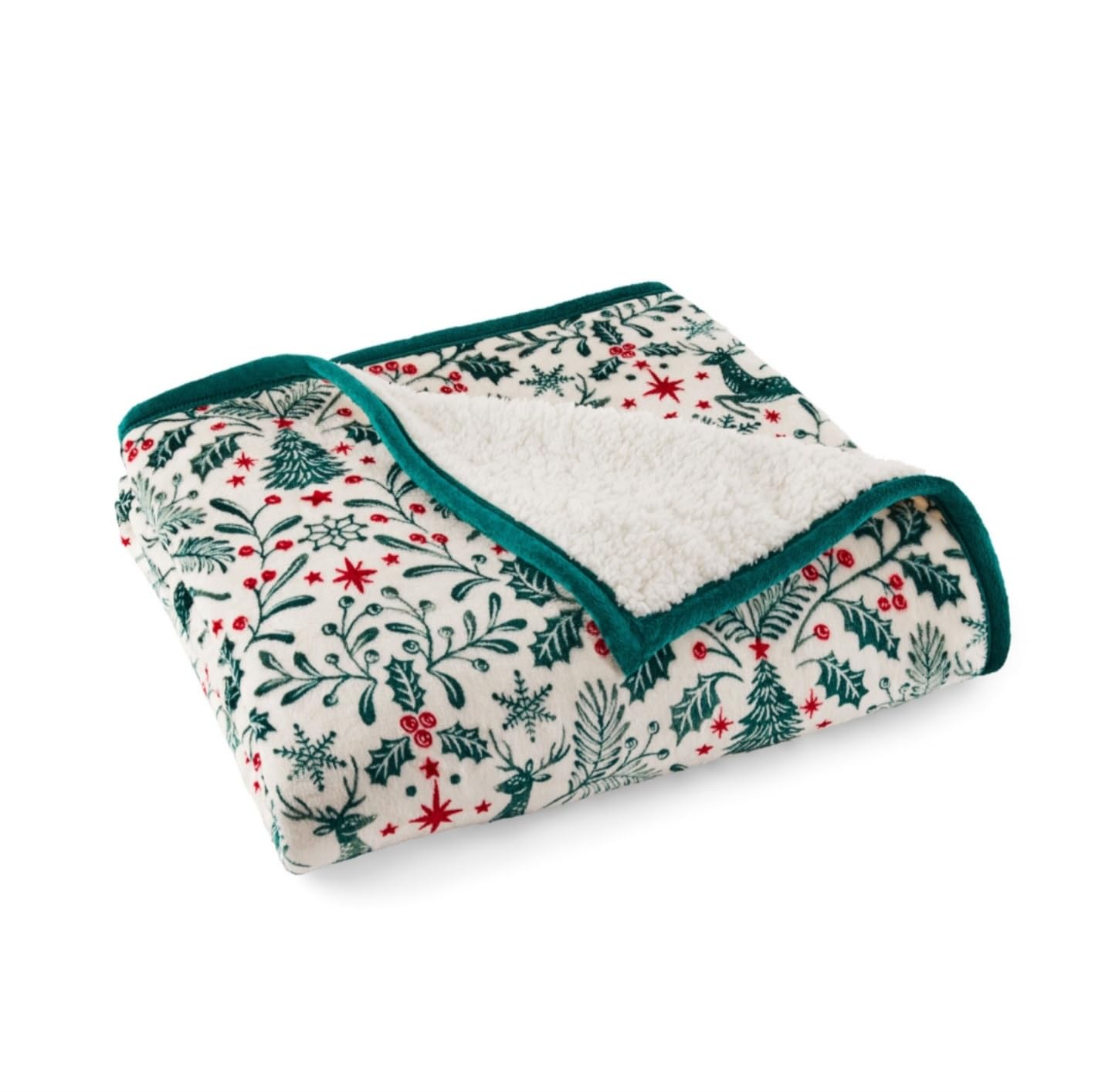 Amazon.com: Member's Mark Holiday Woodland Deer Plush Throw