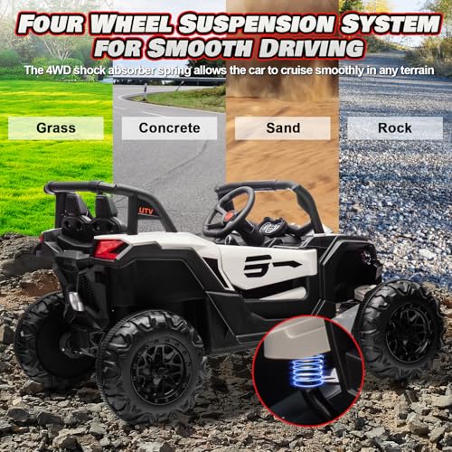 Joyracer NL901 24V Ride On Car For Kids W/Remote Control, Joyracer Battery Powered Off-Road Utv thumb #4