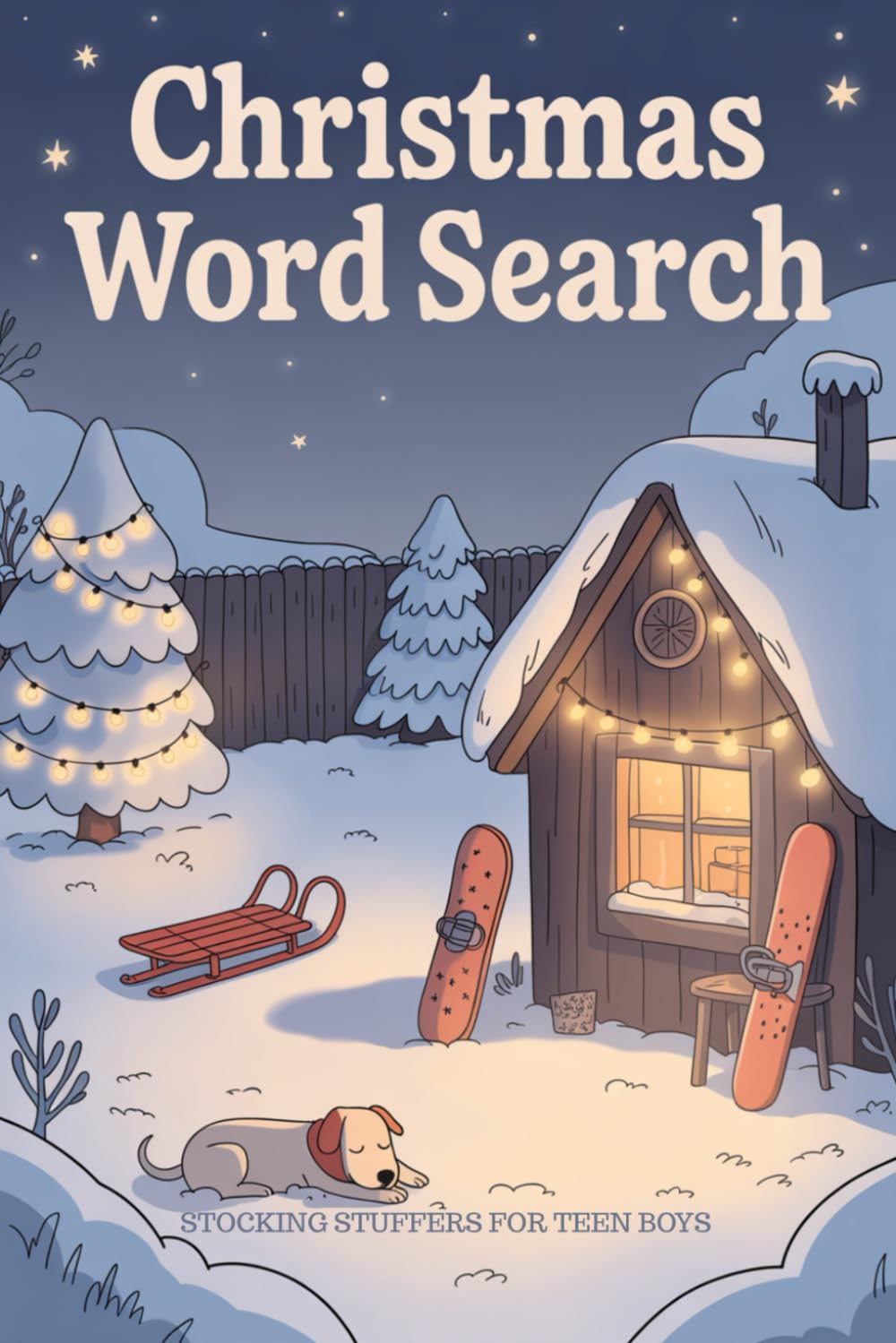 Stocking Stuffers for Teen Boys: Christmas Word Search: Holiday Themed Word Find Puzzles for Teenagers: Relaxing Activity Book