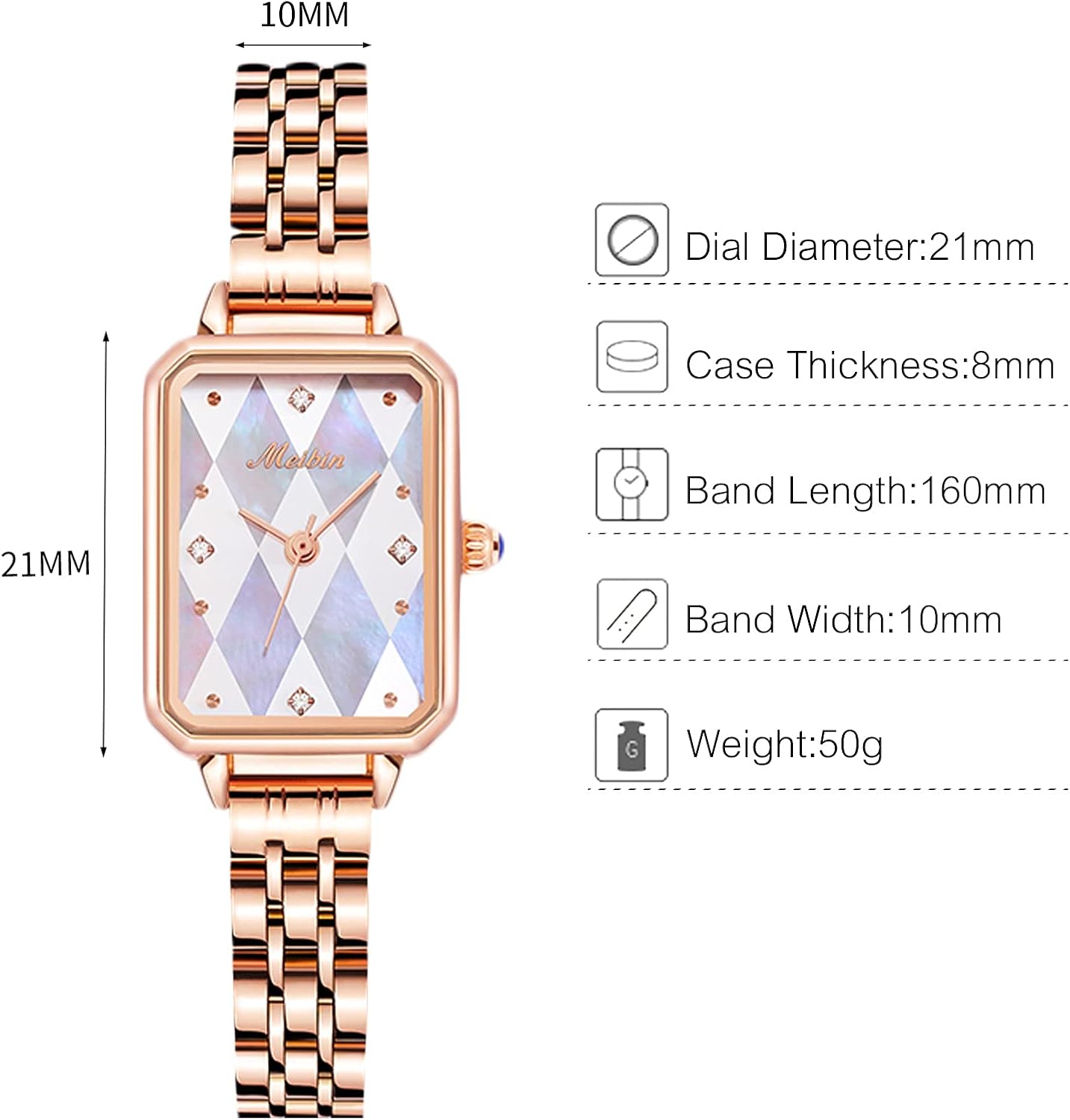 RORIOS Donna Orologio Analogico al Quarzo Orologio con Slim Oro Rosa Cinturino in Acciaio Inossidabile Moda Orologio da Polso per Donna RORIOS Donna Orologio Analogico al Quarzo Orologio con Slim Oro Rosa Cinturino in Acciaio Inossidabile Moda Orologio da Polso per Donna