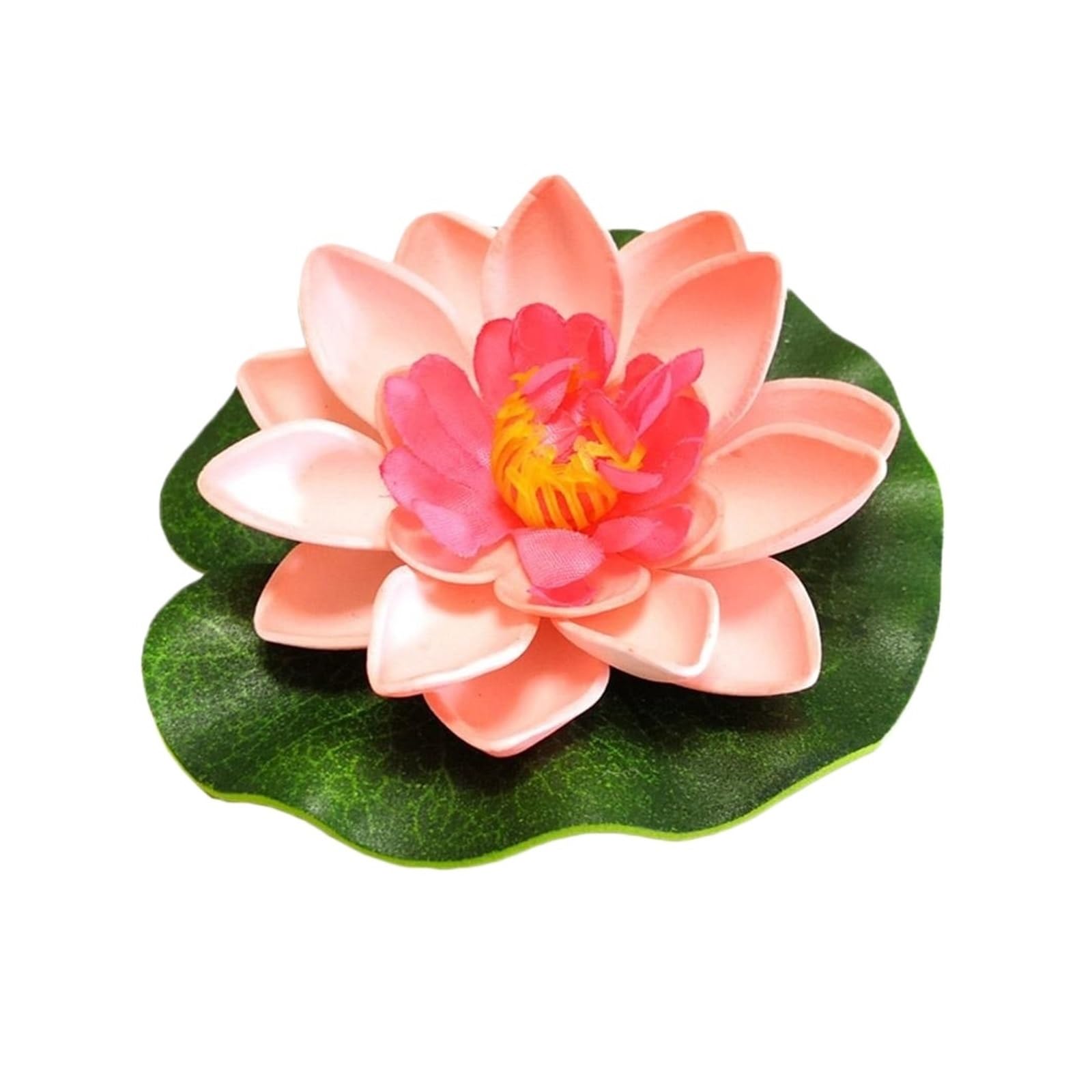 UJEDFHV Artificial Water Lily Artificial Lotus Flower Fake Floating Foam with Water Lily Pad Pond Decor Garden Decoration for Garden