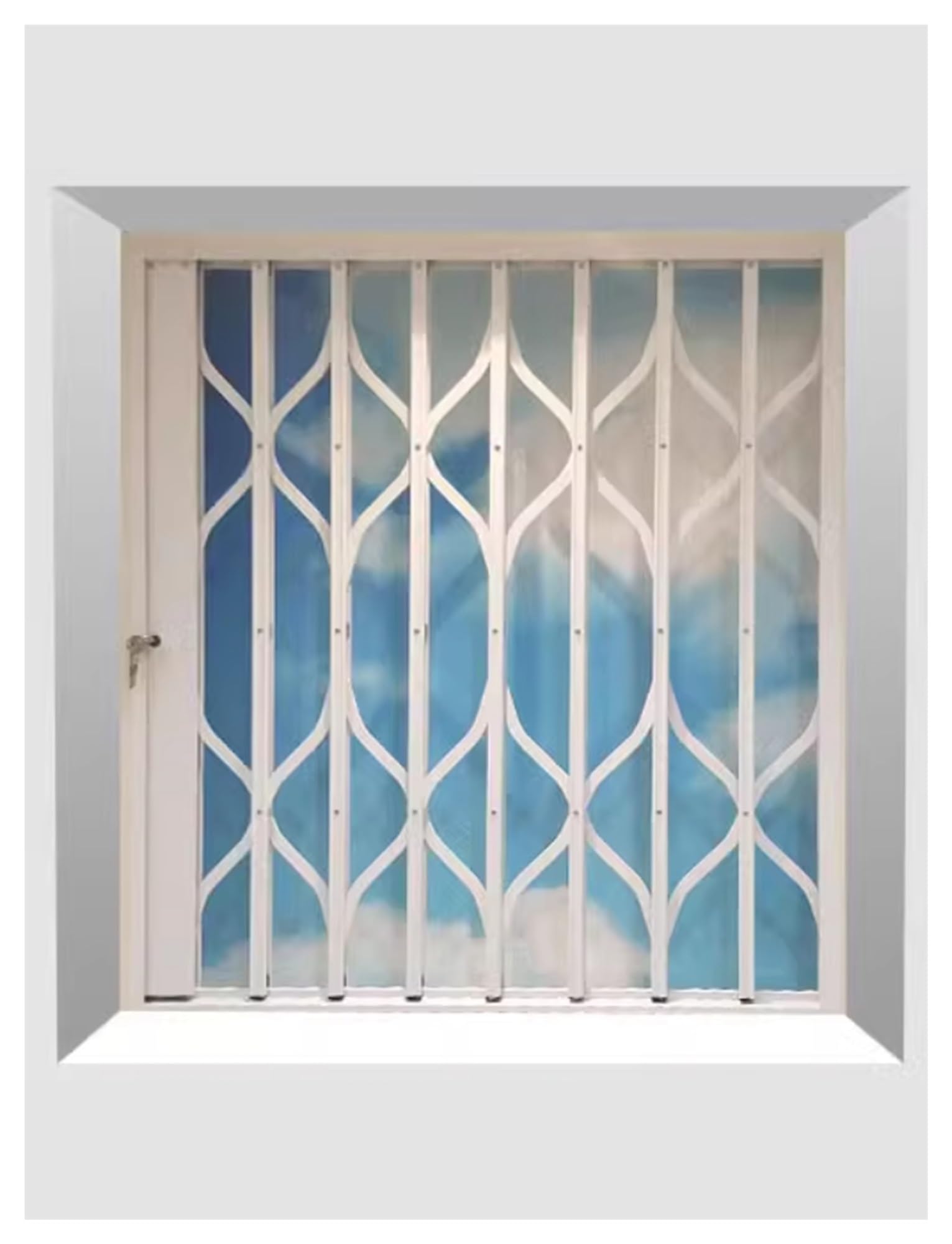 Grilles de fenêtre pliables anti-effraction pour stopper les intrusions en sous-sol