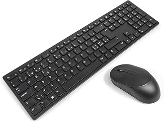 KM5221W SWISS Pro Wireless Keyboard & Mouse Combo Bundle