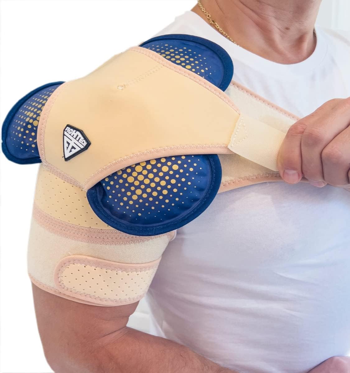 FIGHTECH Shoulder Brace with Reusable Hot and Cold Theraphy