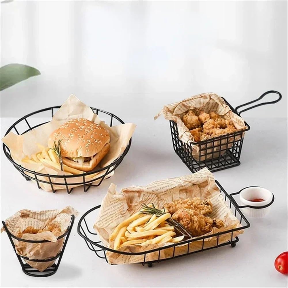 Panier à friture et plateau à collation pour vos soirées frites en famille