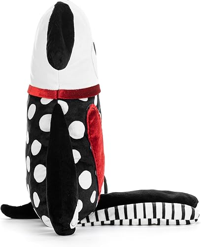 Miniatura 3 de DEMDACO 5004830112 Heartful Home - Cachorro de peluche de poliéster con estampado de blanco y negro, 13 x 10.5 pulgadas