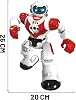 16-Function Rechargeable Remote Control Smart Robot Voice Light Programming Dance Moonwalk Robot (Red)