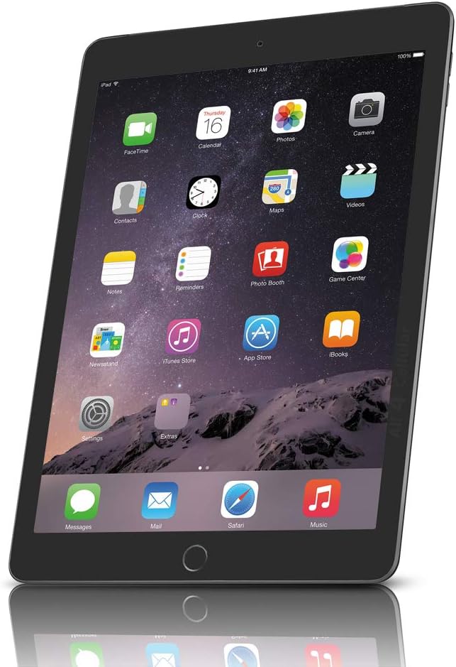 Apple iPad Air 2 ( Space Gray , 32GB , WiFi + 4G ) Factory Unlocked (Renewed)