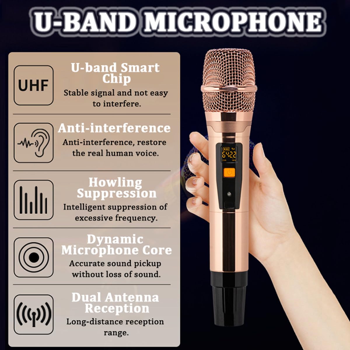 Macchina per Karaoke KTV - Attrezzature per Karaoke con 2 microfoni Wireless con Riverbero, Lettore Karaoke Touch Screen da 19,5 Pollici per Feste in casa, modalità Musica Regolabile,White-3TB
