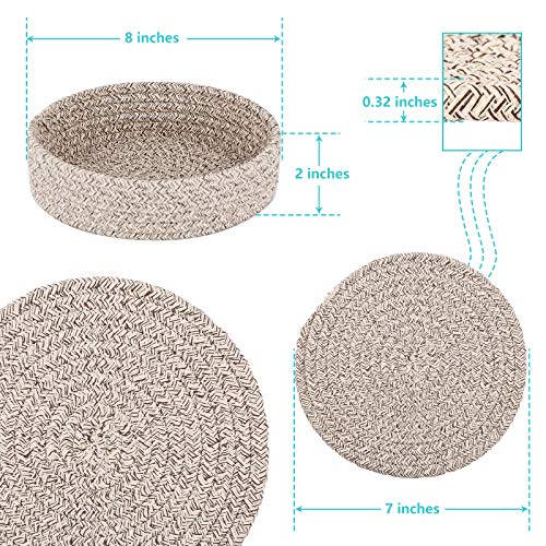 Trivets-for-Hot-Dishes-Trivets-for-Hot-Pots-and-Pans-Heat-Resistant-Hot-Pads-with-Storage-Basket-Pot-Holders-for-Kitchen-Home-Essentials-Farmhouse-Decor-Brown-4-PCS Trivets for Hot Dishes Trivets for Hot Pots and Pans Heat Resistant Hot Pads with Storage Basket Pot Holders for Kitchen Home Essentials Farmhouse Decor Brown 4 PCS
