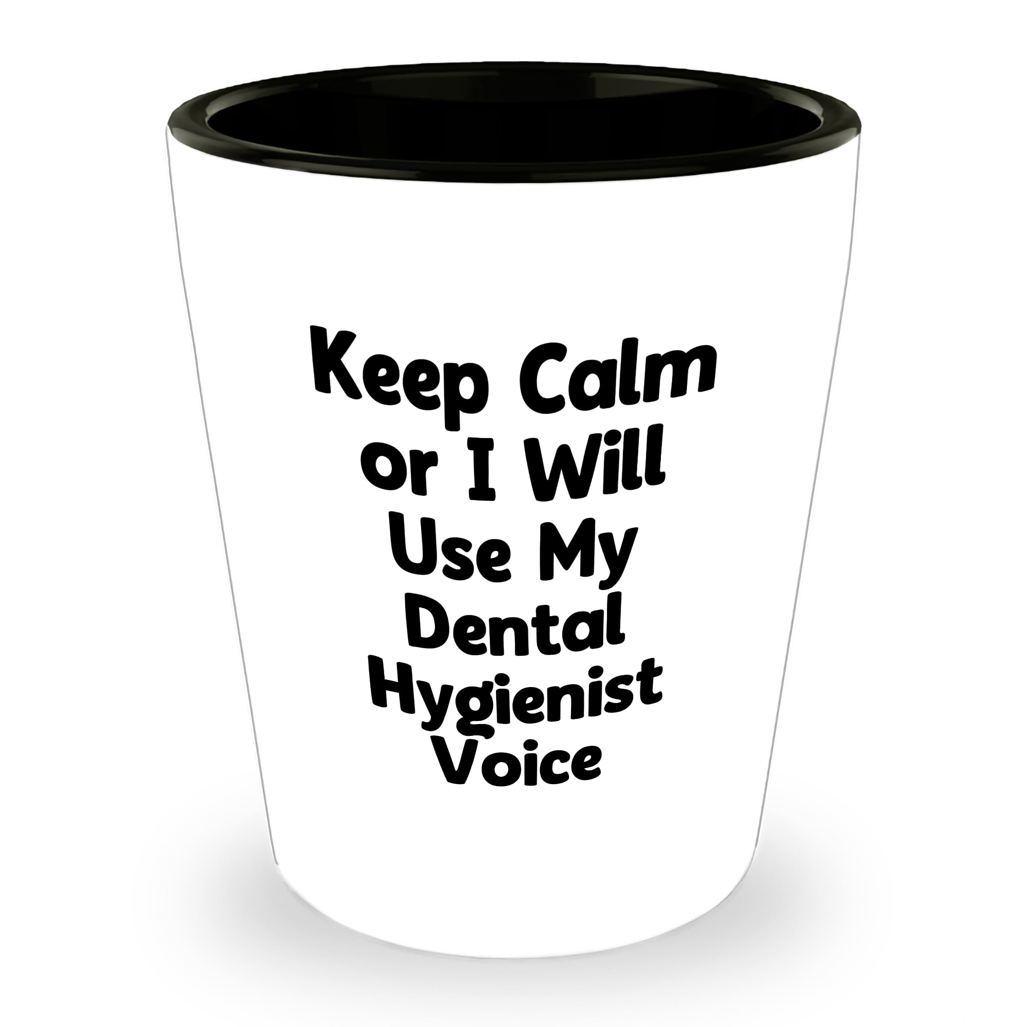 Proud Gifts Dental Hygienist Graduation Survival Kit - Keep Calm Or I Will Use My Dental Hygienist Voice Shot Glass, Graduation Gift for Dental Hygienist, Friends, Family, or Coworkers