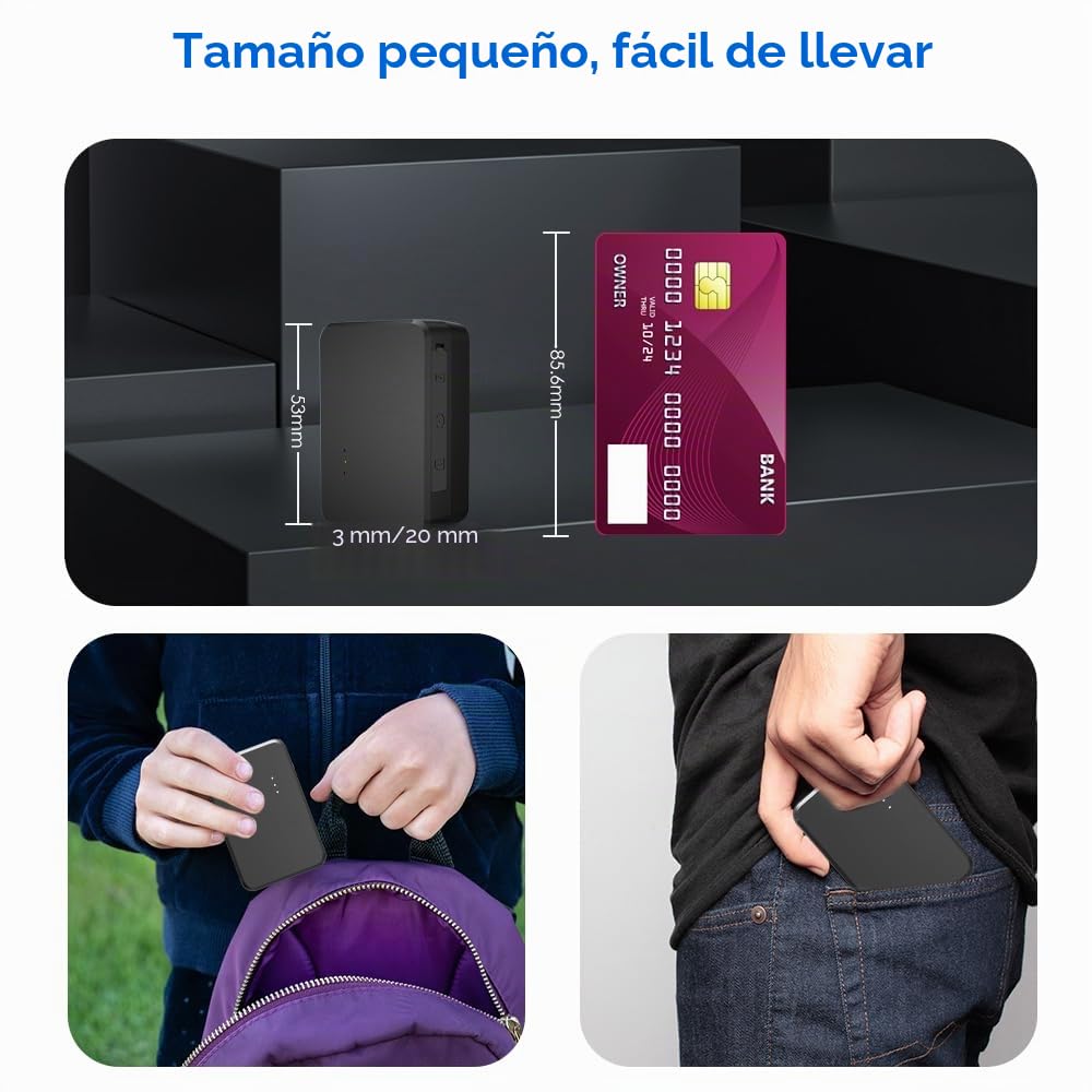 TKMARS Localizador GPS para Coche, Alarma Moto, Mini Rastreador GPS Alarmas Múltiples Antirrobo Puede ser Utilizado en Coche,Anciano,Niños,Mascota,Impermeable,con Imán,Electric - Fence