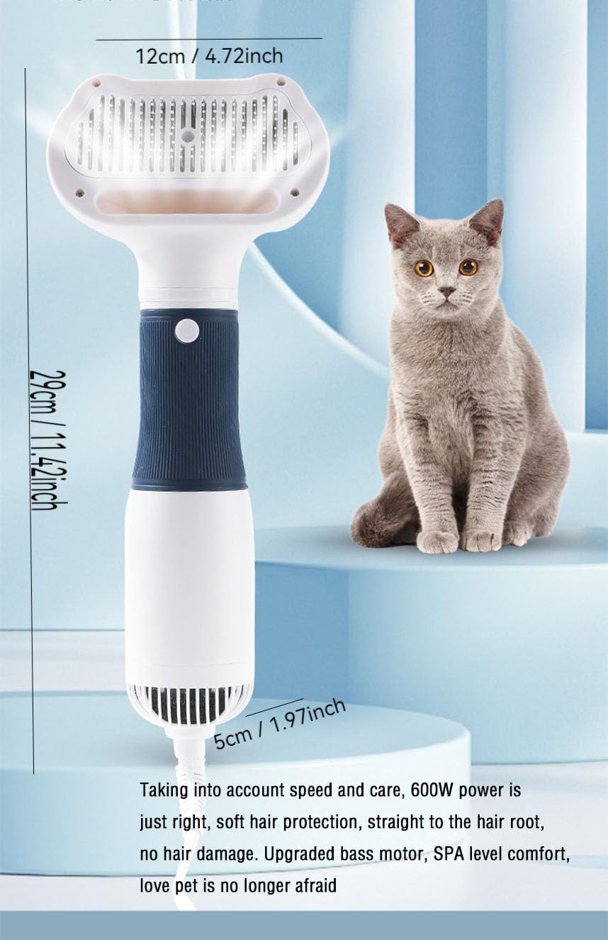 Dog Dryer,Dog Hair Dryer,Dog dDryer for Pet Grooming,for Small and Medium Dogs and Cats?Dog Styling Comb?gray?