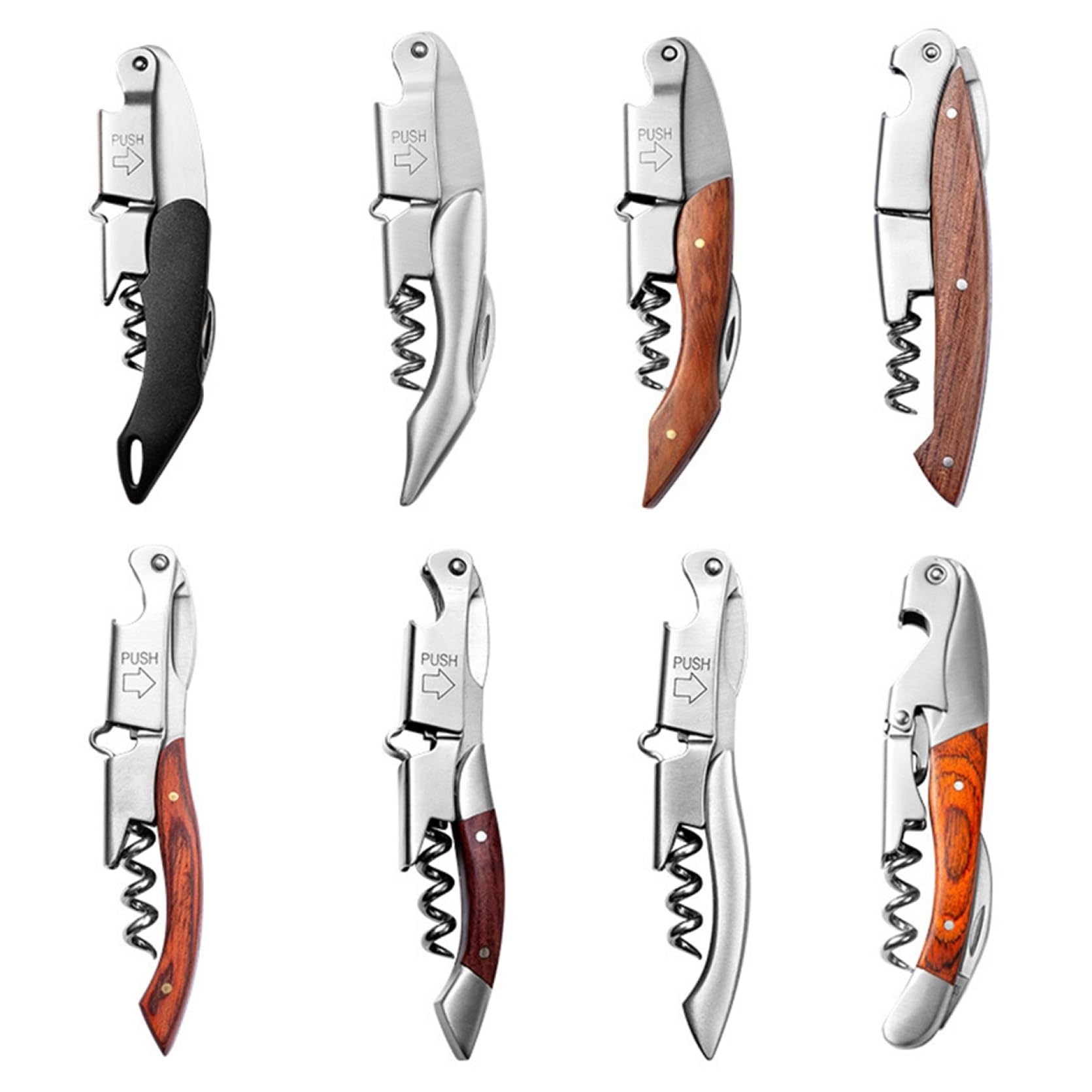 Amazon | ソムリエナイフ ワインオープナー ステンレス製 革のケース