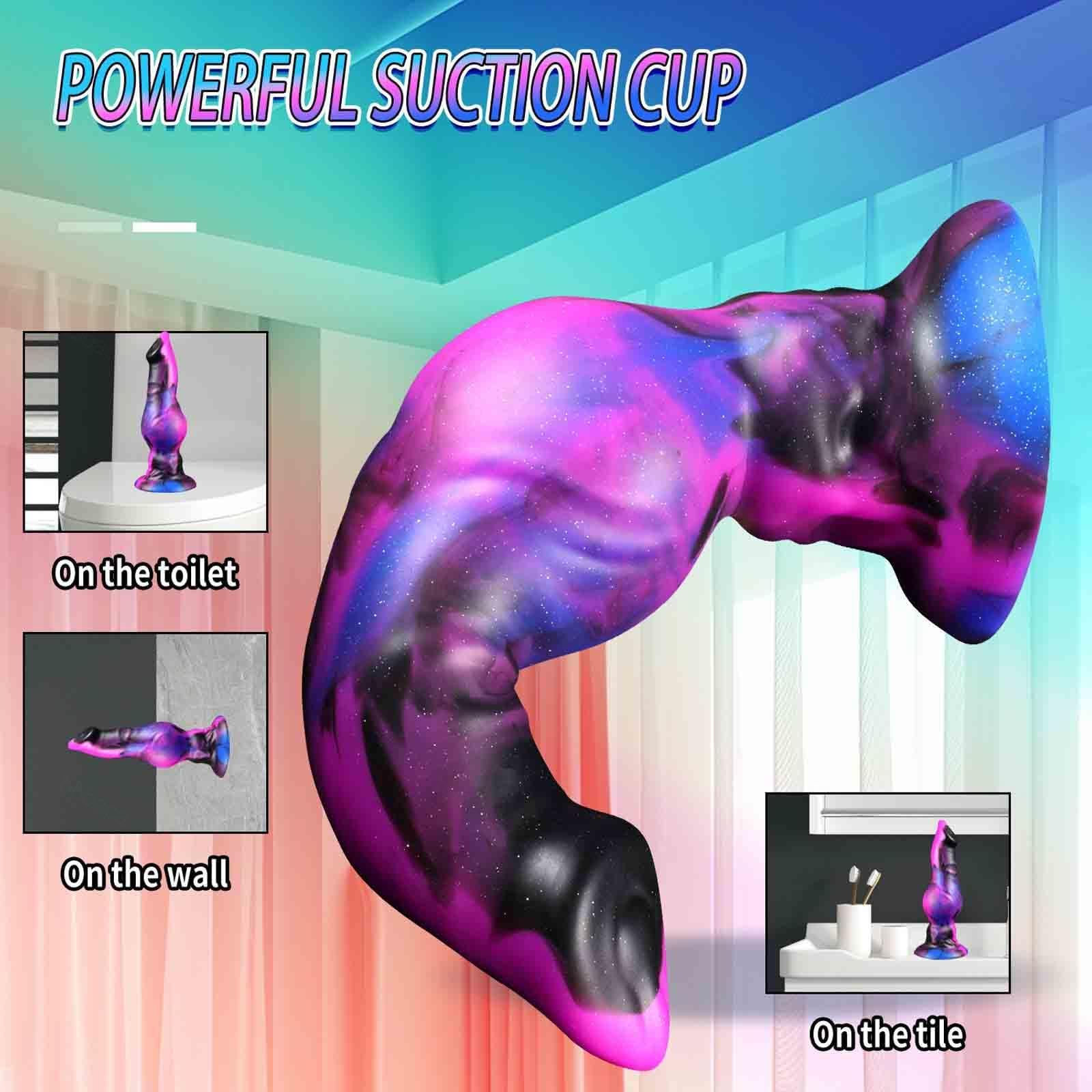 Knot Dildo Cane Fantasy Falli Realistici Per Uomini Giganti Uomo Animal Anale Realistico Cazzo Finto Donna Xxl Fallo Didol Donne Grande Dildi Xxxl Morbido Anal Cazo in Silicone Dido Anali,purple-L