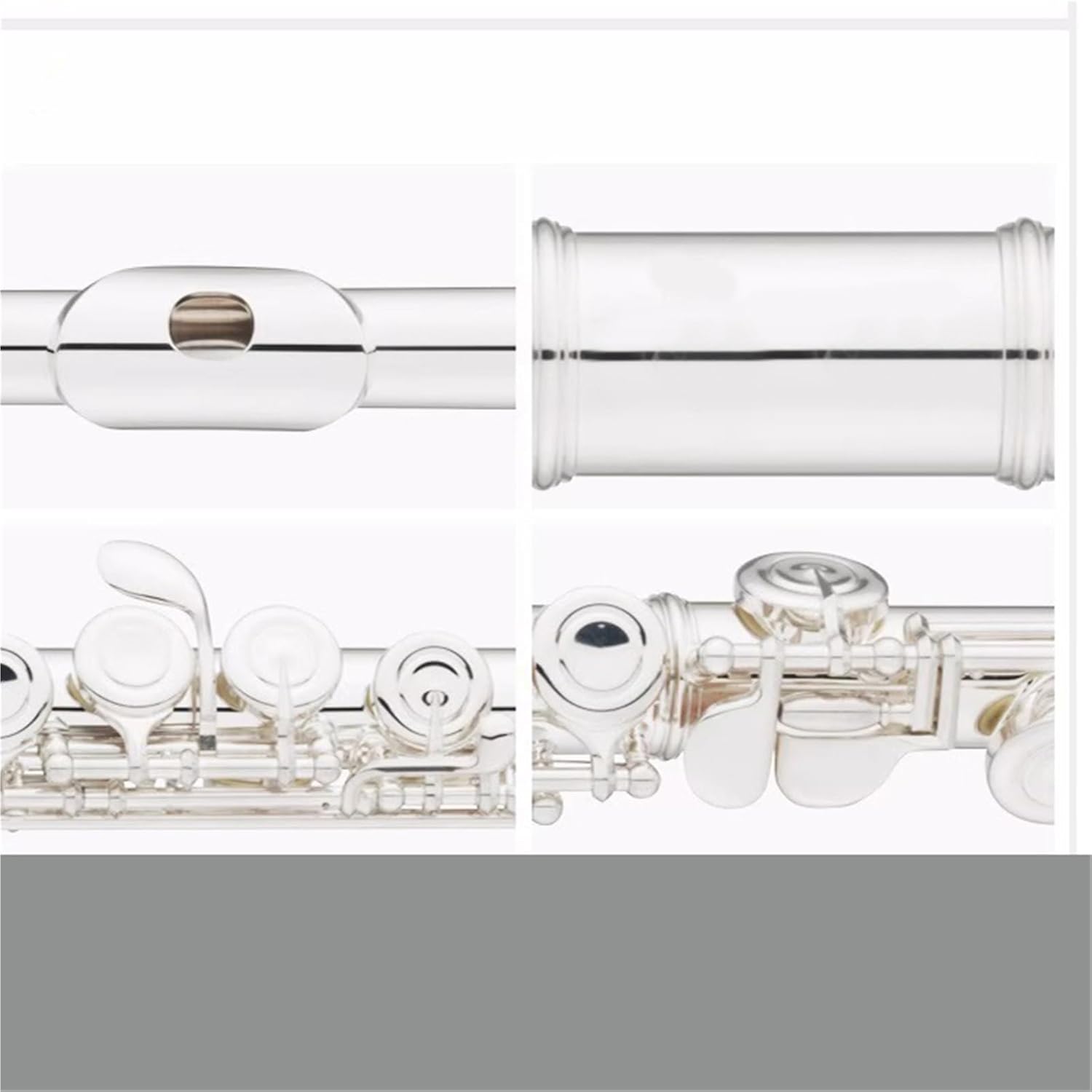 シルバーフルート スモールエルボー 16穴 シルバーメッキ オープンC