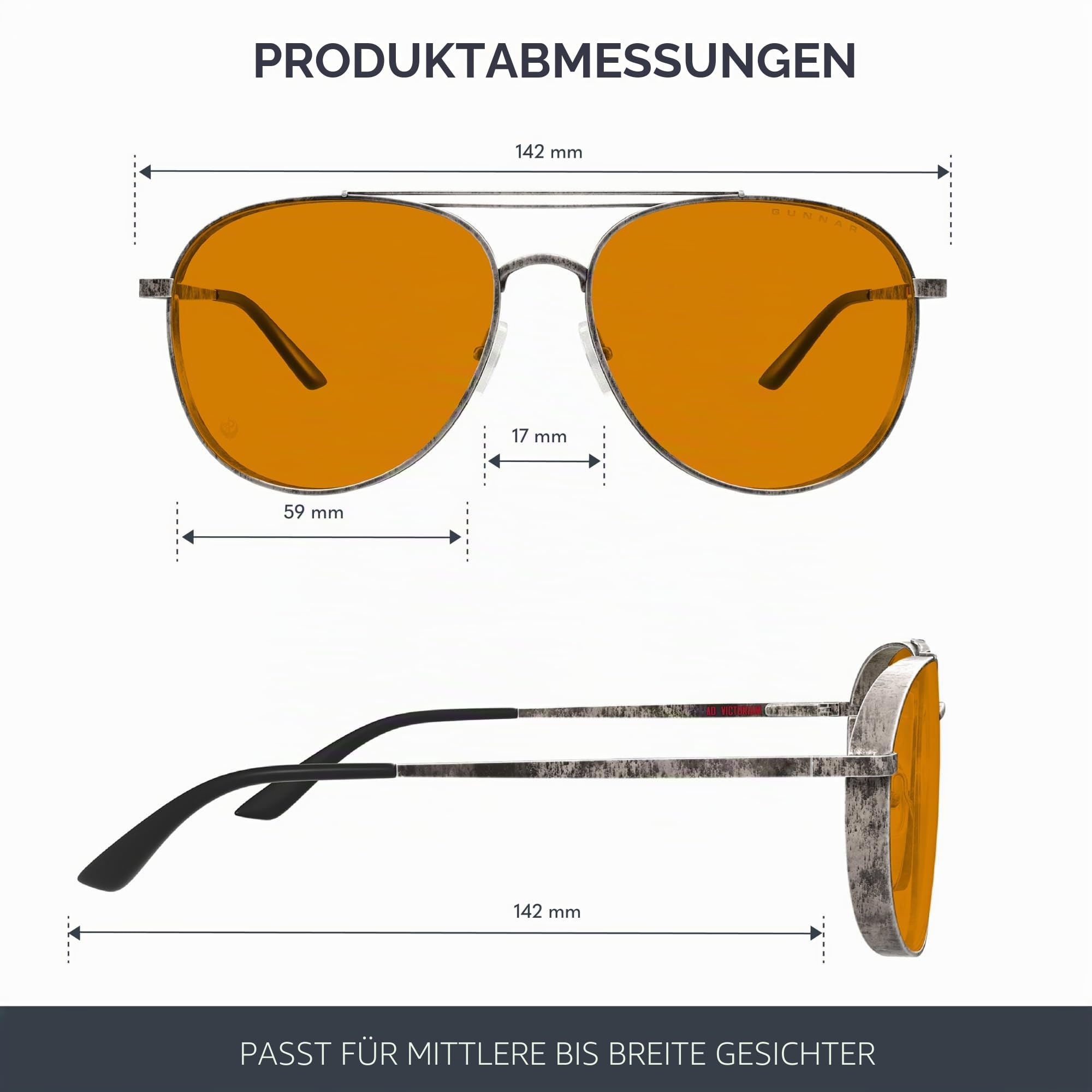 GUNNAR Fallout Brotherhood of Steel Blaulichtblockierende Gaming-Brille für trockene Augen