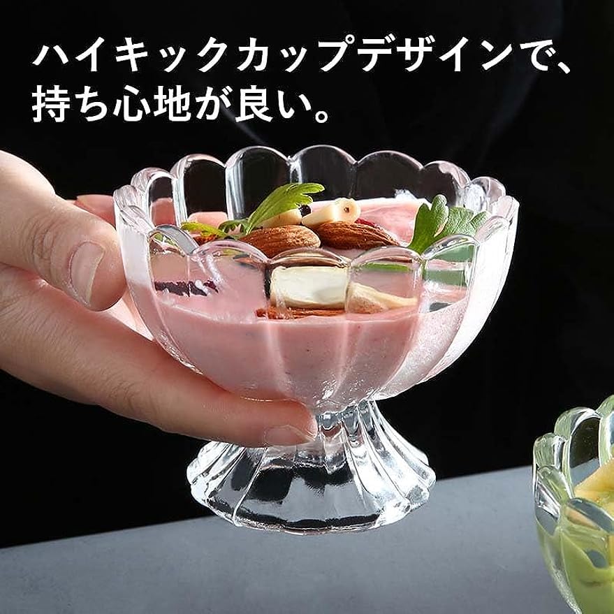 パフェグラス サンデーグラス カキ氷 フルーツ皿 パフェグラス サンデーグラス カキ氷 フルーツ皿 - メルカリ