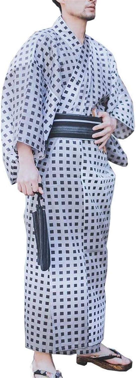 温泉浴衣 寝巻き浴衣 メンズ おしゃれ 簡単着付け ドレスサイズl F9ドレッシングメンズ日本の浴衣日本の着物ホームローブパジャマ 日本産