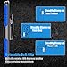 Tekcoo for Moto Z Play Case, for Moto Z Force Holster Belt, [Hoplite] Shock Absorbing [Blue] Locking Clip Defender Full Body Kickstand Carrying Armor Cases Cover for Motorola Moto Z Force/Play Droid