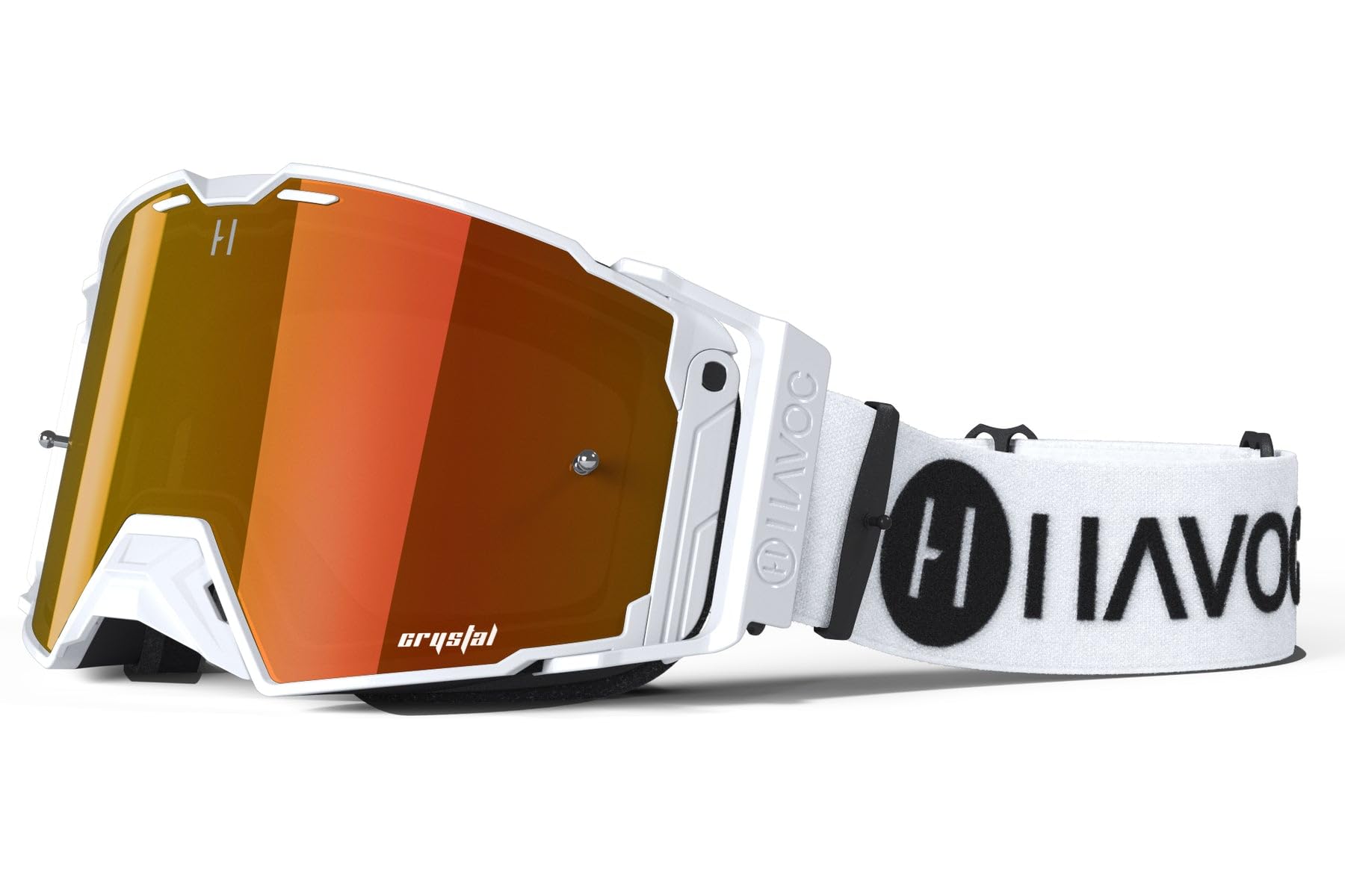 Havoc Racing Helios Goggles - For Motocross, Dirt Biking, ATV, & UTV - UV Blocking Anti-Fog Goggles