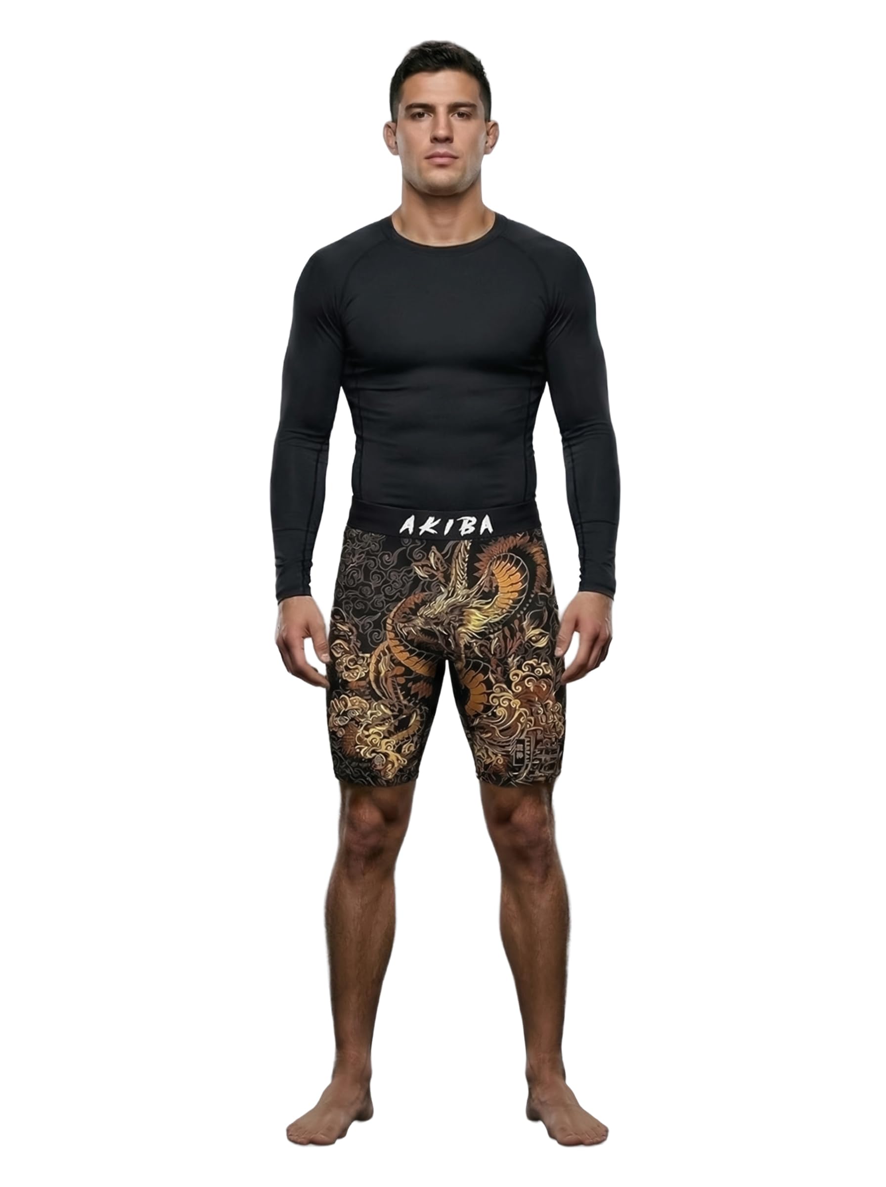 AKIBA Unisex Sport Performance Compression Athletic Shorts, for Running, MMA, Cycling, Martial Arts, Gym-picture-23