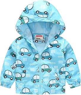 Casacos para bebês jaquetas Grils Casaco infantil com zíper à prova de vento jaqueta infantil meninos estampa outono com capuz casaco e jaqueta