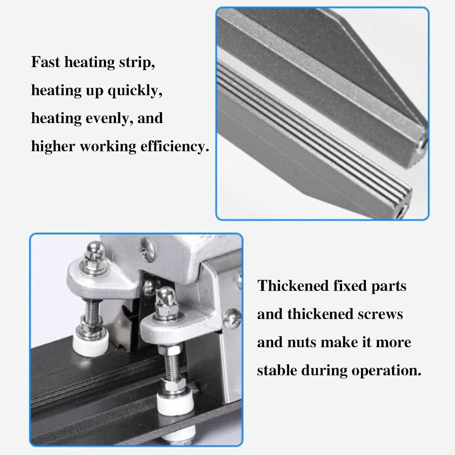Sellador Térmico De Embalaje De Mano De Varios Tamaños, Sellador Portátil De Mano, Ancho De Sellado De 10 Mm, Temperatura Ajustable De 0 A 300 ℃, Máquina Selladora De Bolsas Con Sellado Térmico (7,8 P
