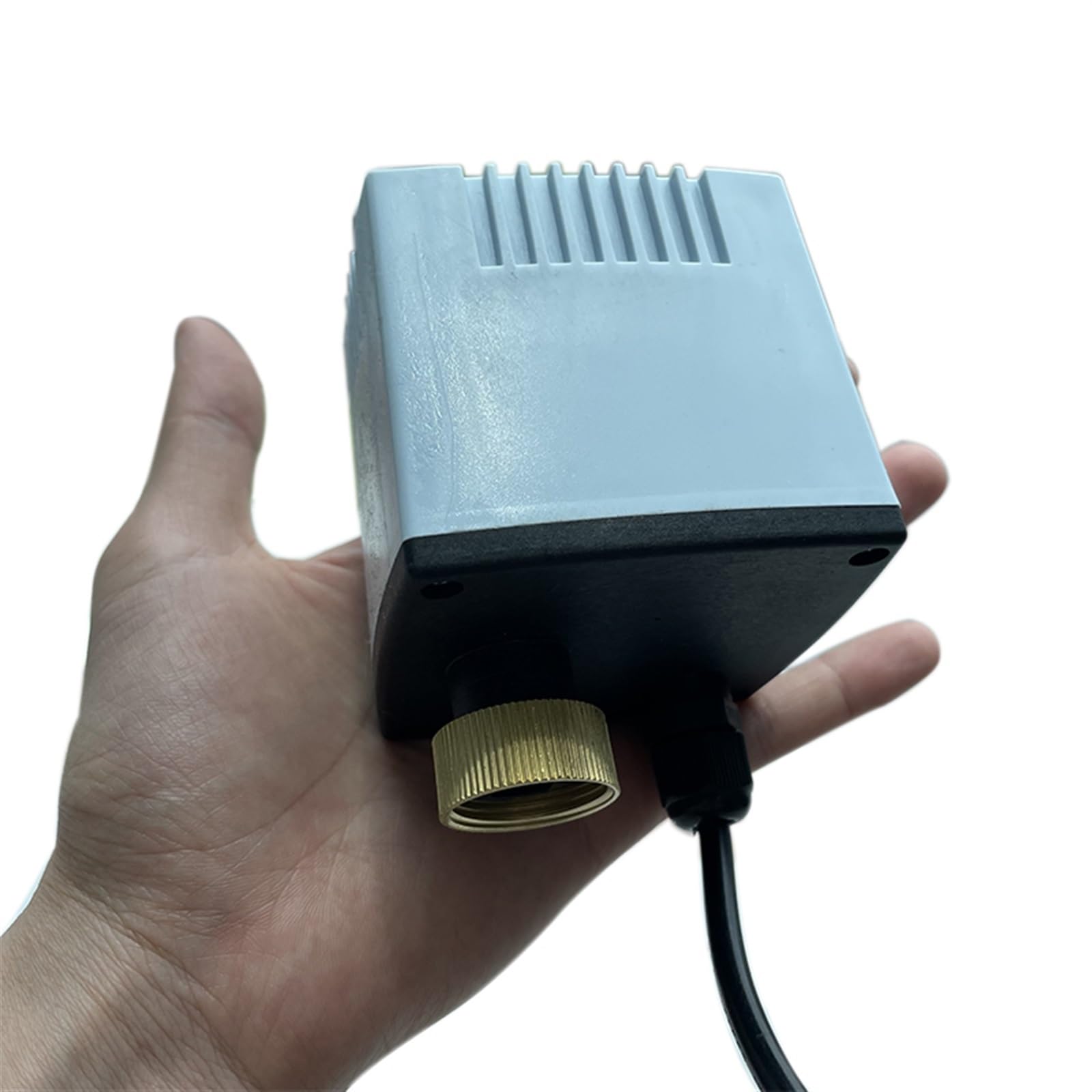 AC 220 V DC 12 V 24 V mosiężny elektryczny zawór kulowy z gwintem 2-drożny 3-przewodowy elektromagnetyczny zawór wodny z siłownikiem DN15/20/25/32/40/50 (12V-3 WAY, DN32)