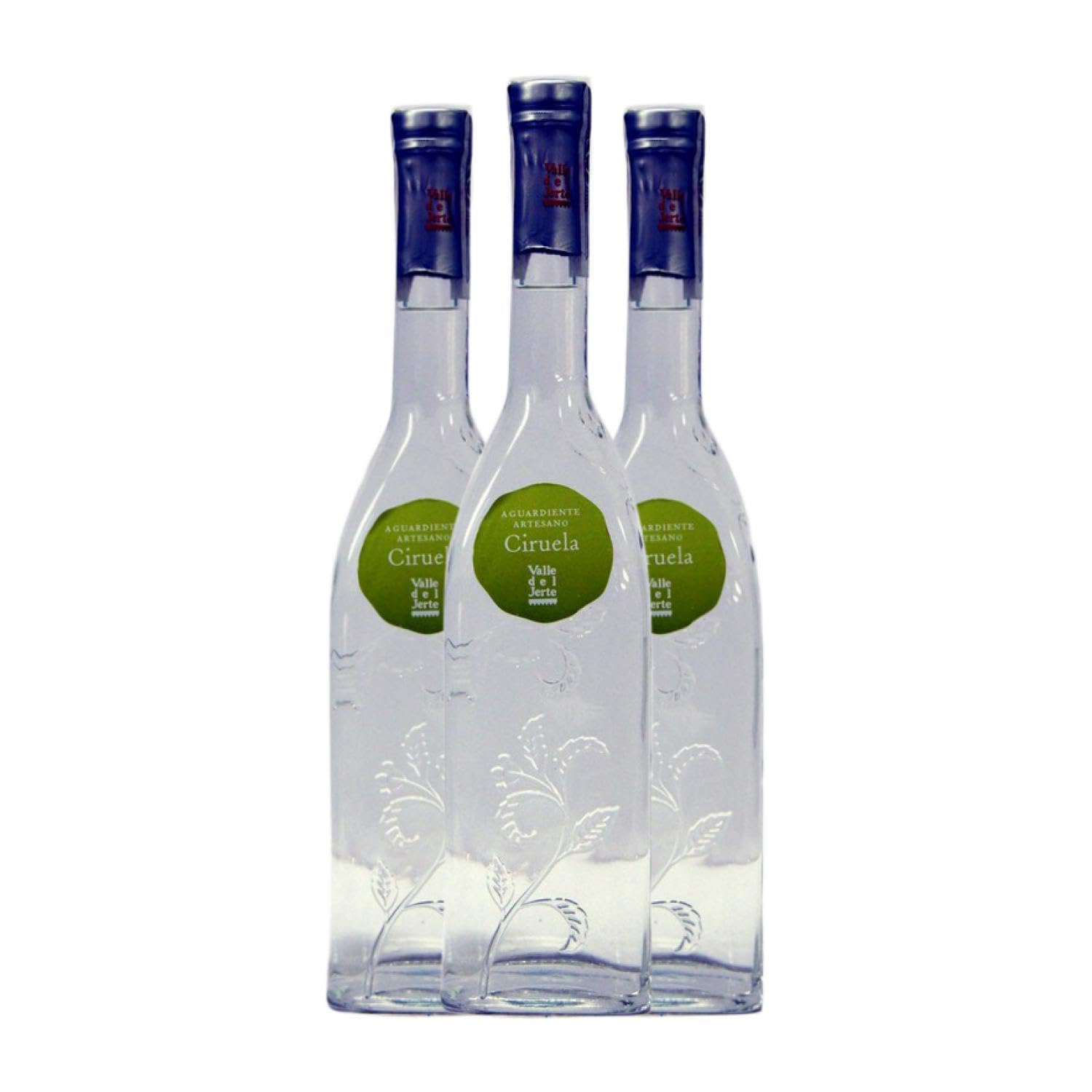 Orujo Valle del Jerte Aguardiente de Ciruela Botella Medium 50 cl (Caja de 3 Botella Medium de 50 cl)