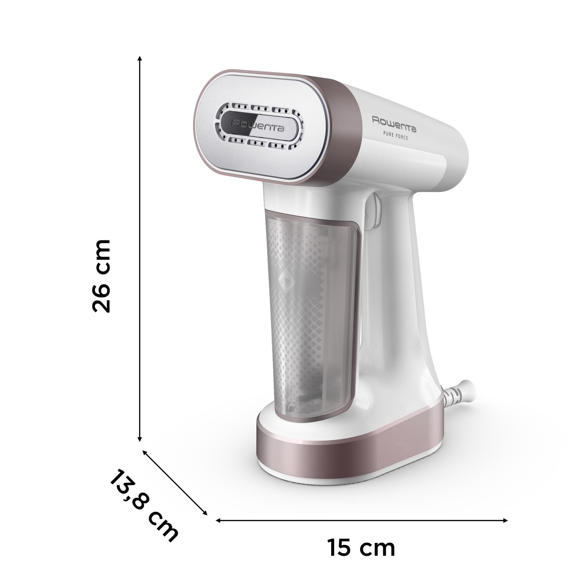 Rowenta Pure Force DR8720F0 Ferro da Stiro Verticale e Orizzontale 2-in-1 180ml 4 Modalità