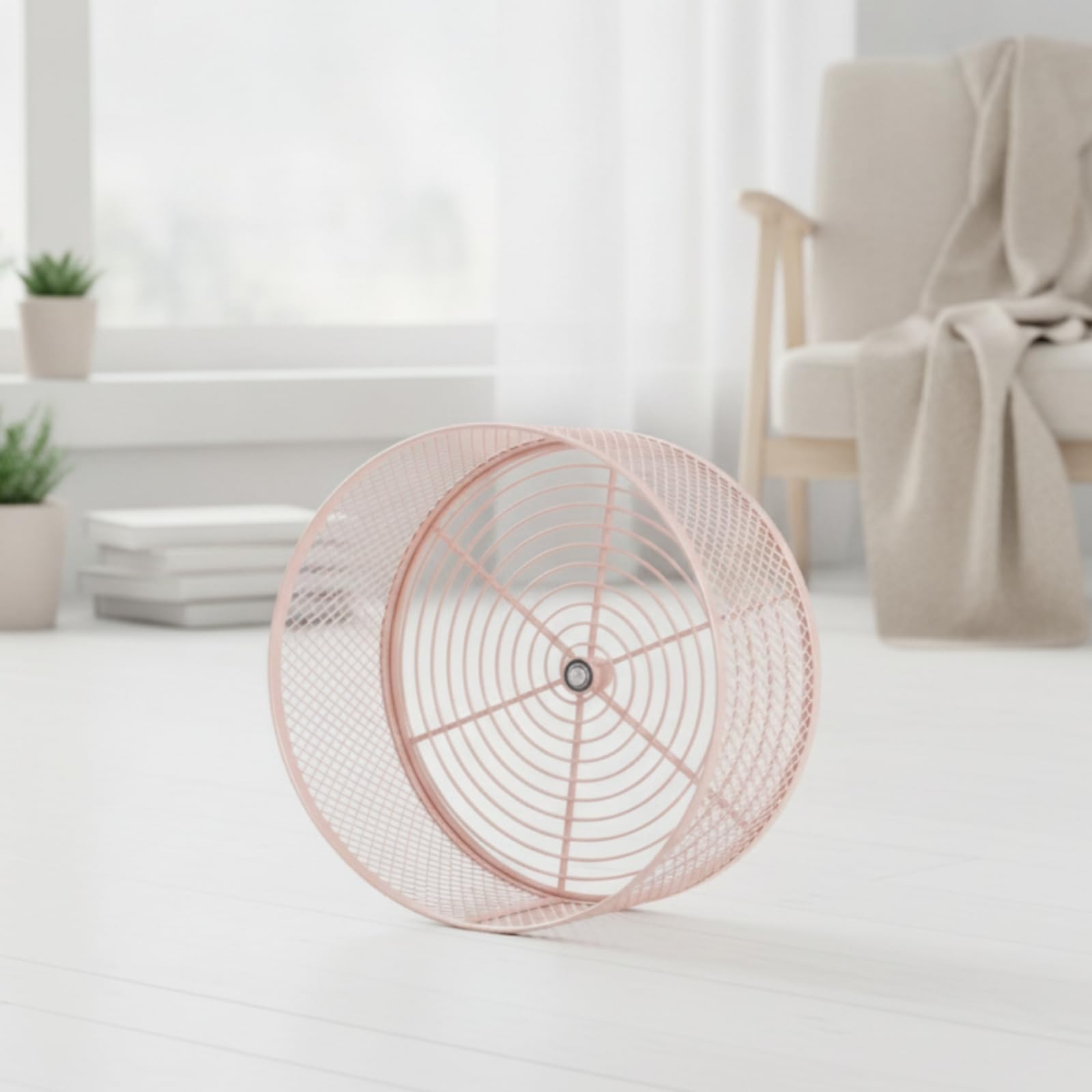 Roue pour Rongeur Silencieux, Color to 2, 25 Cm | Roue En Acier Inoxydable, Non Traité, pour Cage, cage