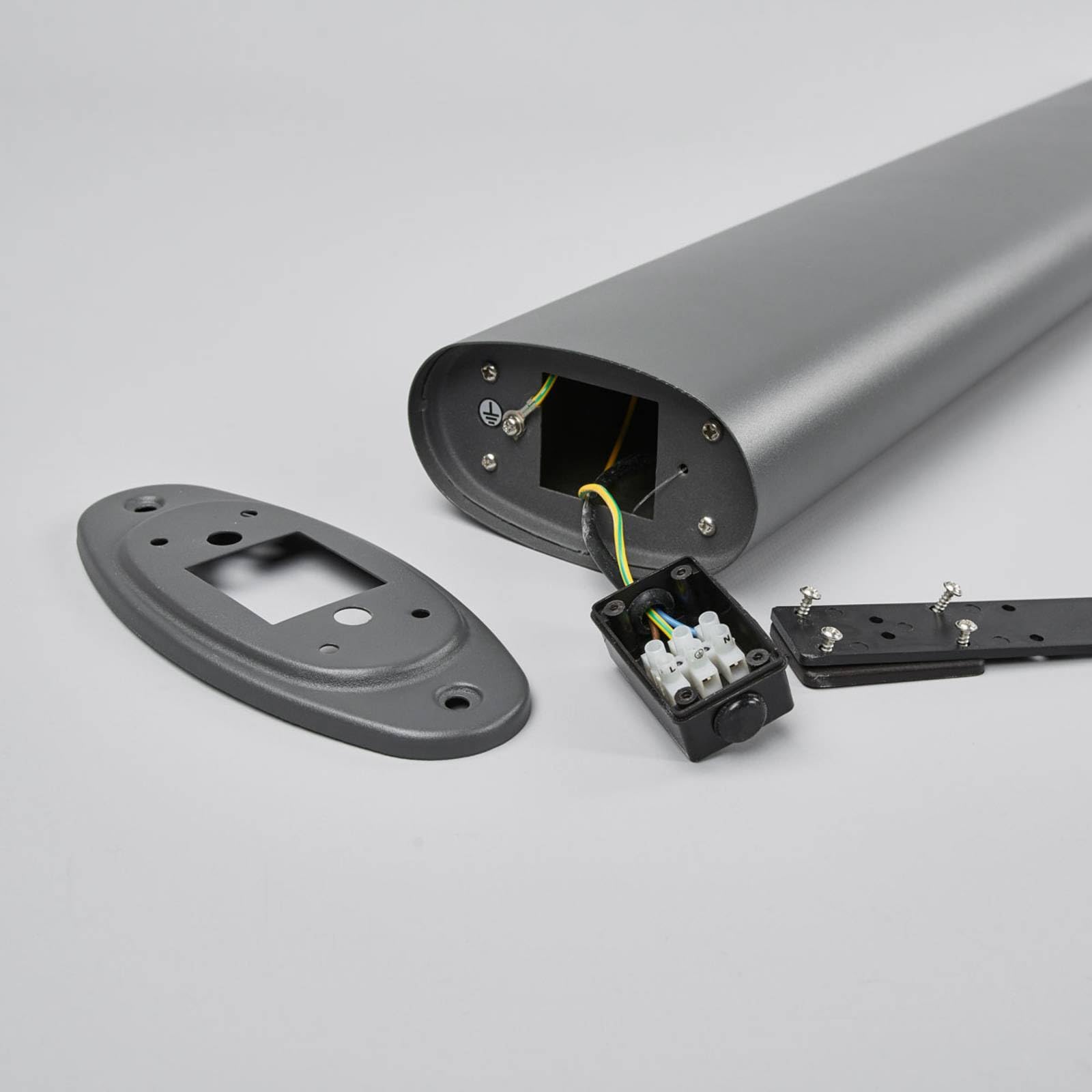 Lindby LED Wegeleuchte/Pollerleuchte mit Bewegungsmelder, Höhe 80 cm Wegelampe spritzwassergeschützt IP44 8,1W Außenleuchte