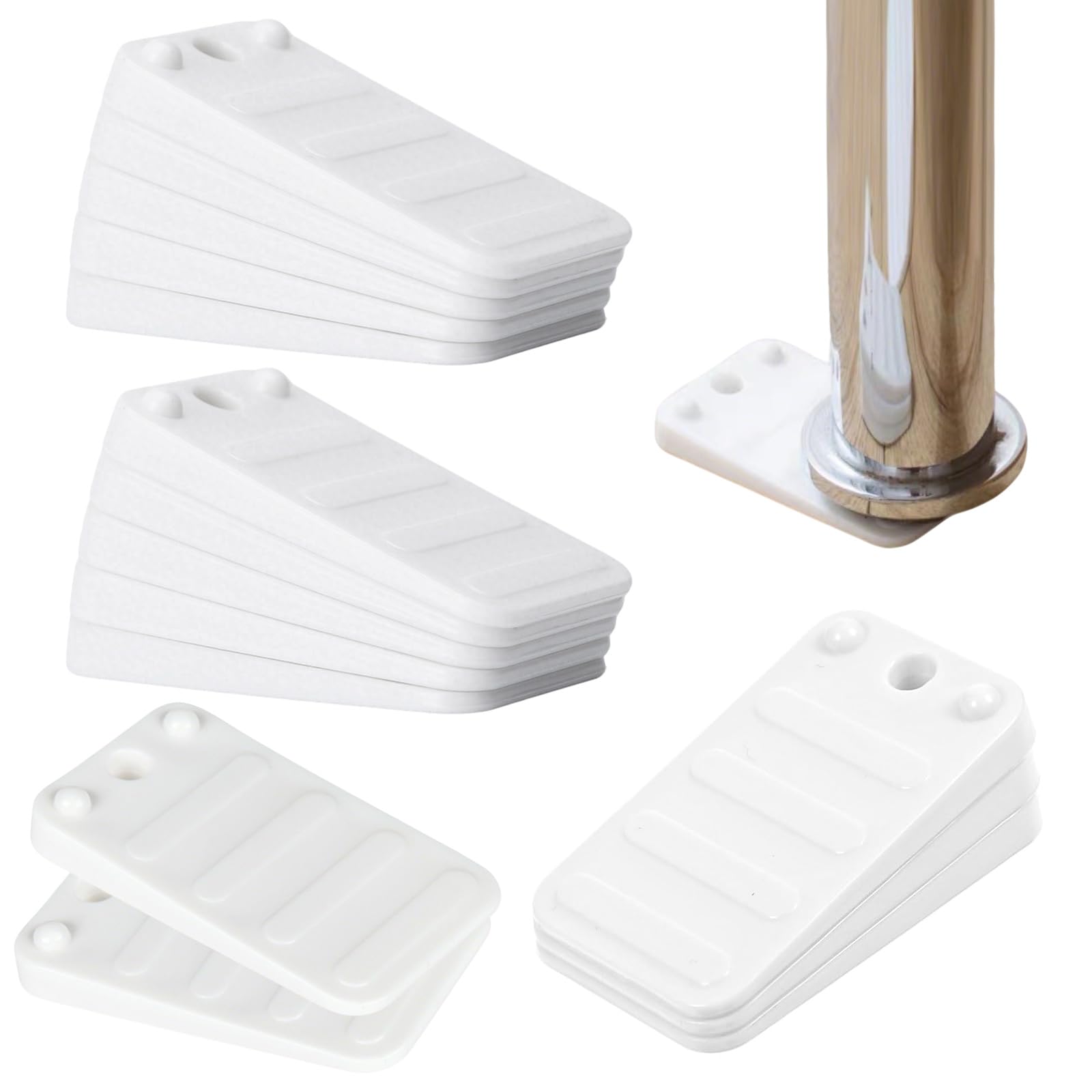 ApexPine 15 Pcs Plastic Leveling Shims for Furniture Toilet Table