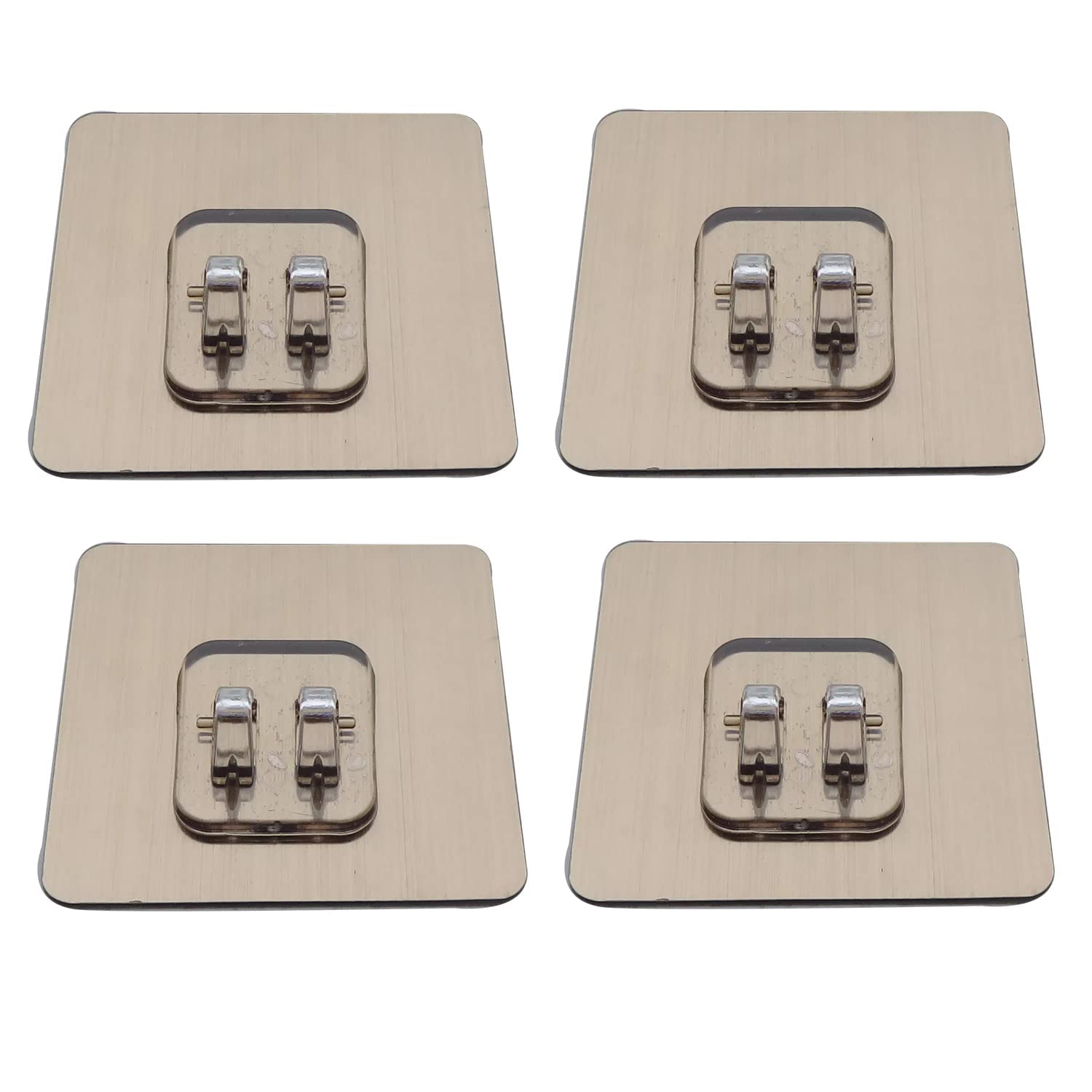 Air Son 6 PCS Self Adhesive Wall Hook Seamless Stickers Wall-Mounted Super Strong PVC Waterproof Big Adhesive Heavy Duty Magic Sticky Punch Free No Drill Utility Hooks (Pack of 6)