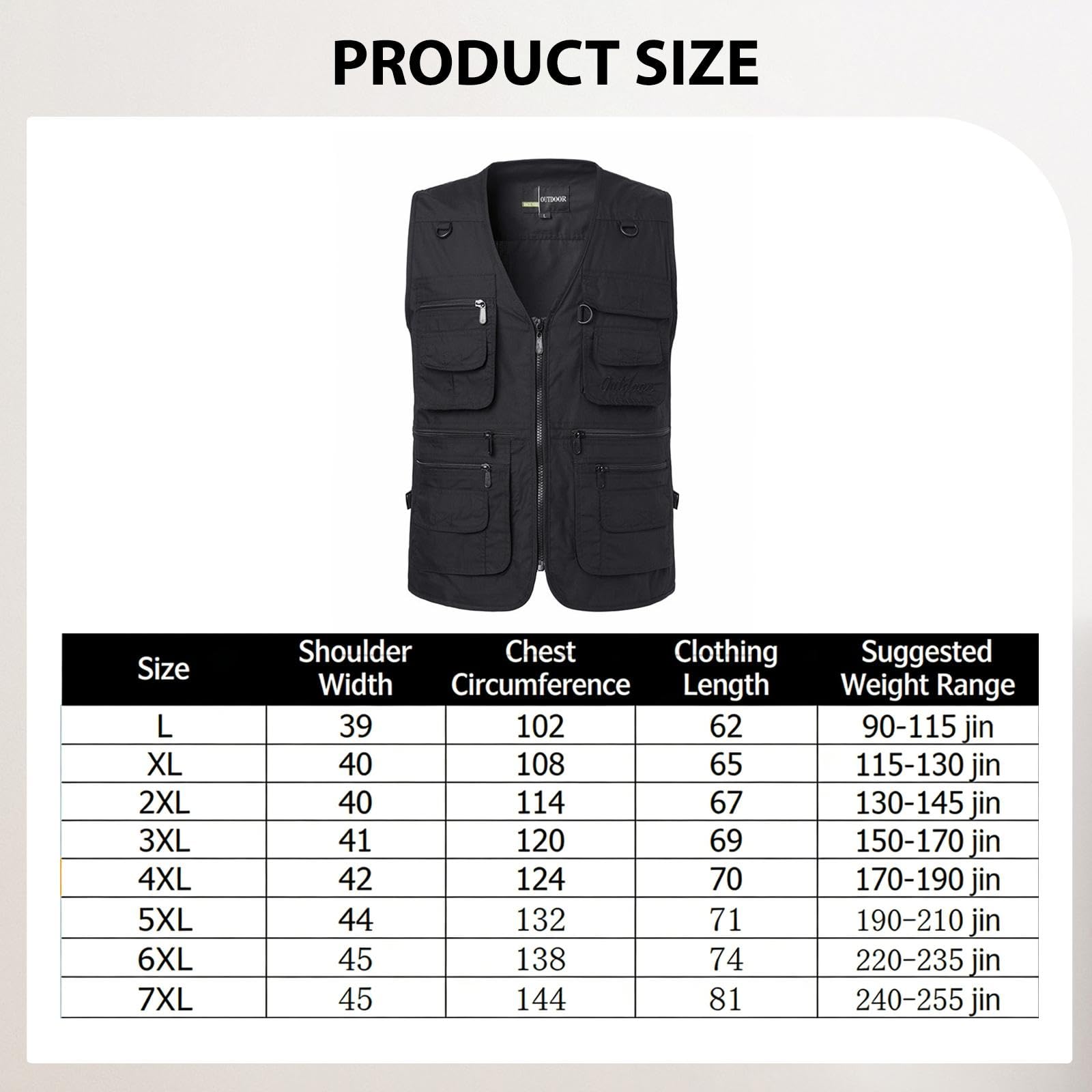 MERIGLARE Gilet de Pêche, Veste de Pêche à La Mouche, Gilet de, de Randonnée et de Photographie.