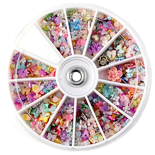 BrilliantDay Professionelle Nagel Strassstein Dekorationen Nail Art und Maniküre 3d Nail Art Rad