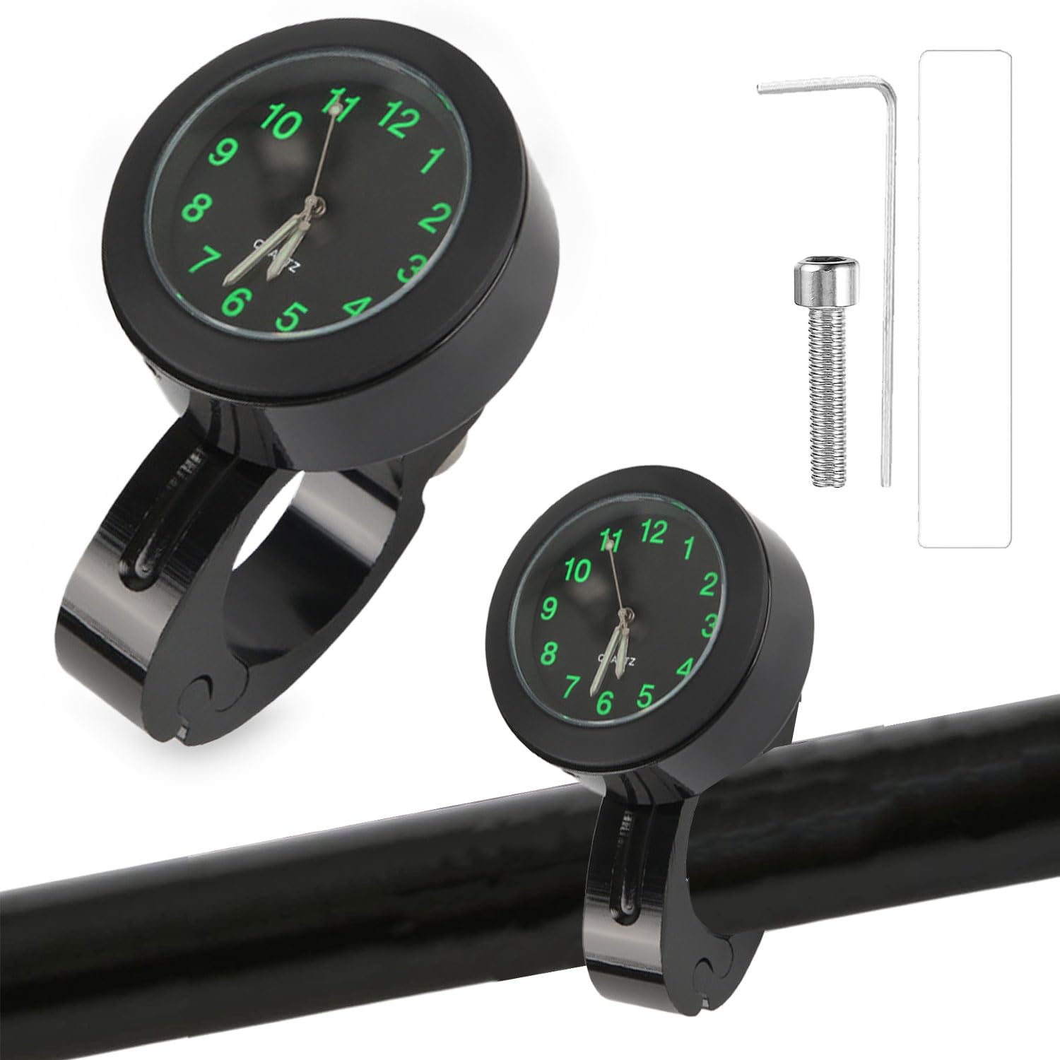YeahBoom Orologio da Manubrio per Moto e Bicicletta, Impermeabile, per Veicoli Elettrici