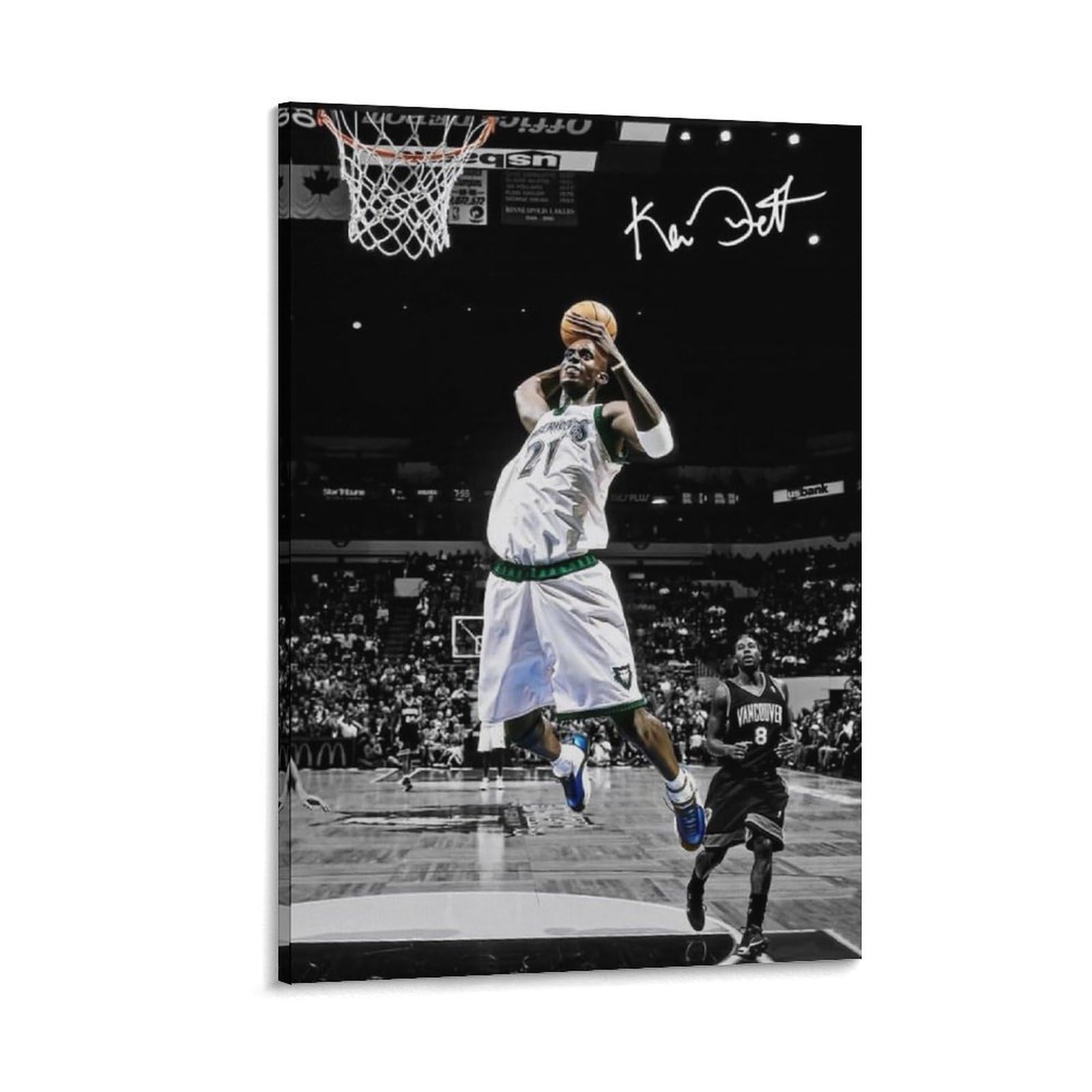 ASUIU Kevin Garnett Canvas Poster Poster Painting Canvas Wall Art Living Room Posters Painting 16x24inch(40x60cm)